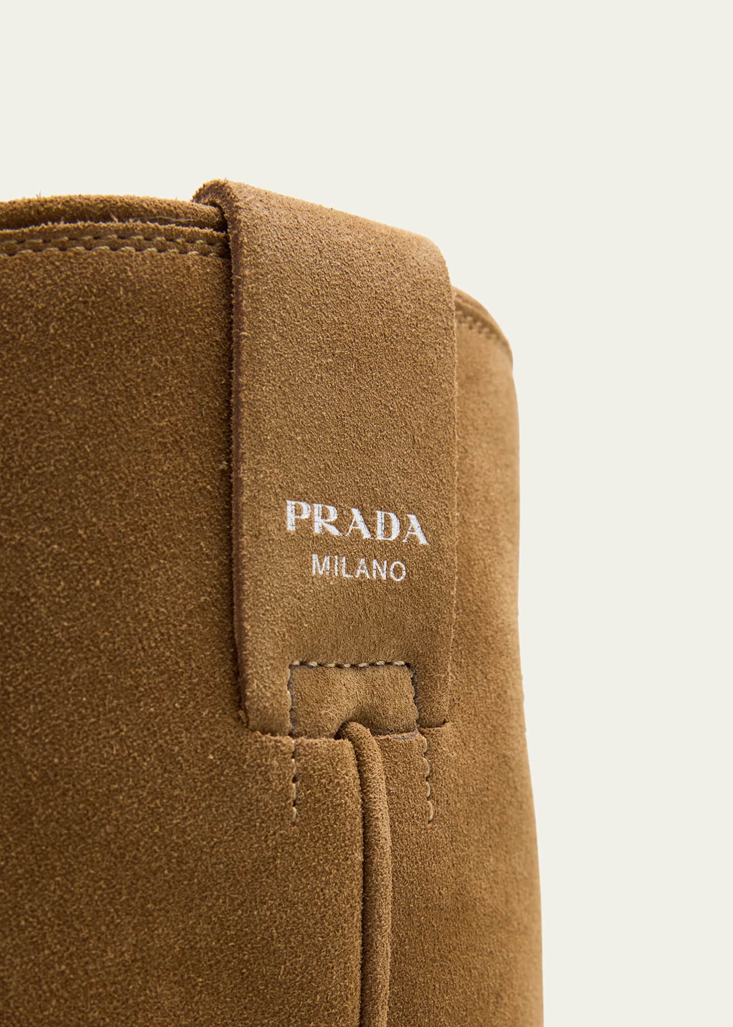 Prada Texani Suede Western Boots Image 3 of 4