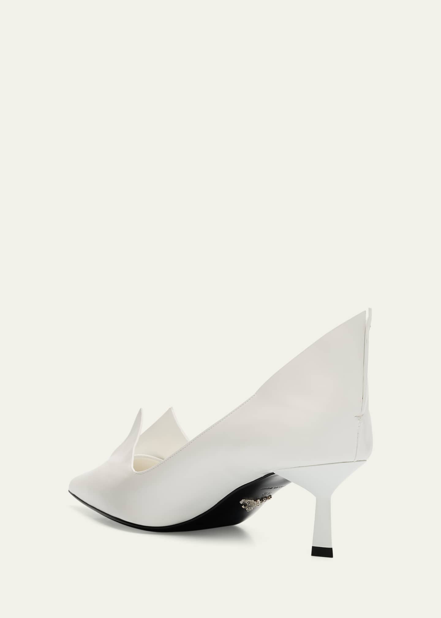 Prada Modellerie Spiked Leather Pumps Image 4 of 6