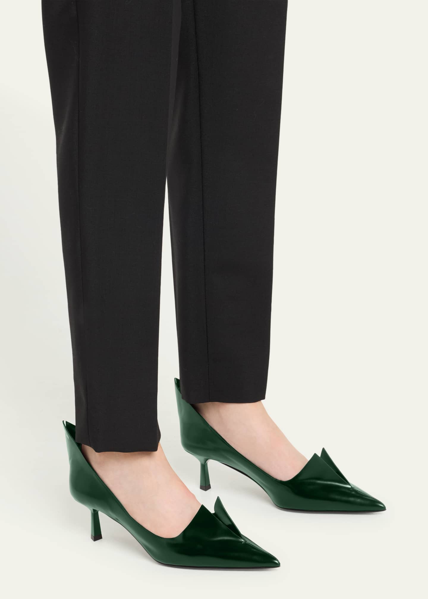 高評価アイテム Prada Modellerie Spiked Leather Pumps - Bergdorf Goodman 靴