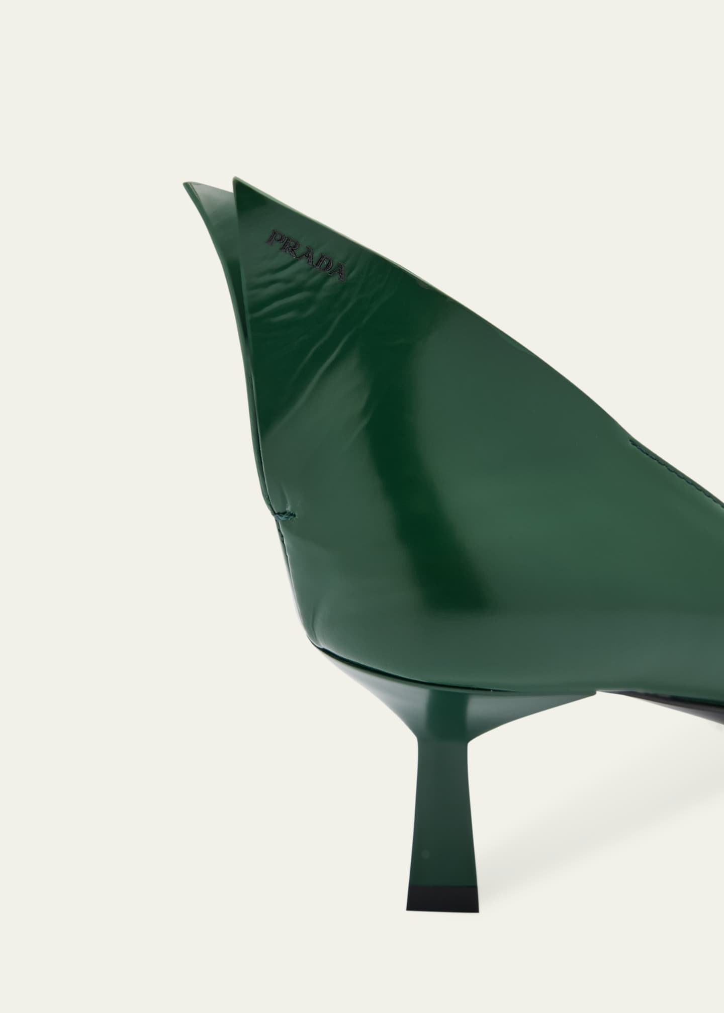 Prada Modellerie Spiked Leather Pumps Image 5 of 6
