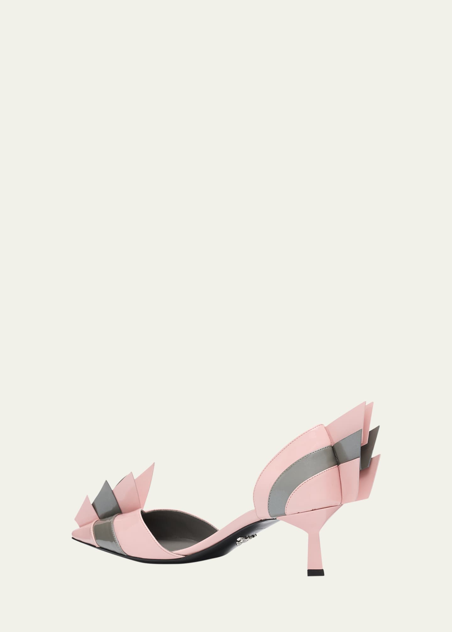 Modellerie d'Orsay Spike Bicolor Leather Pumps