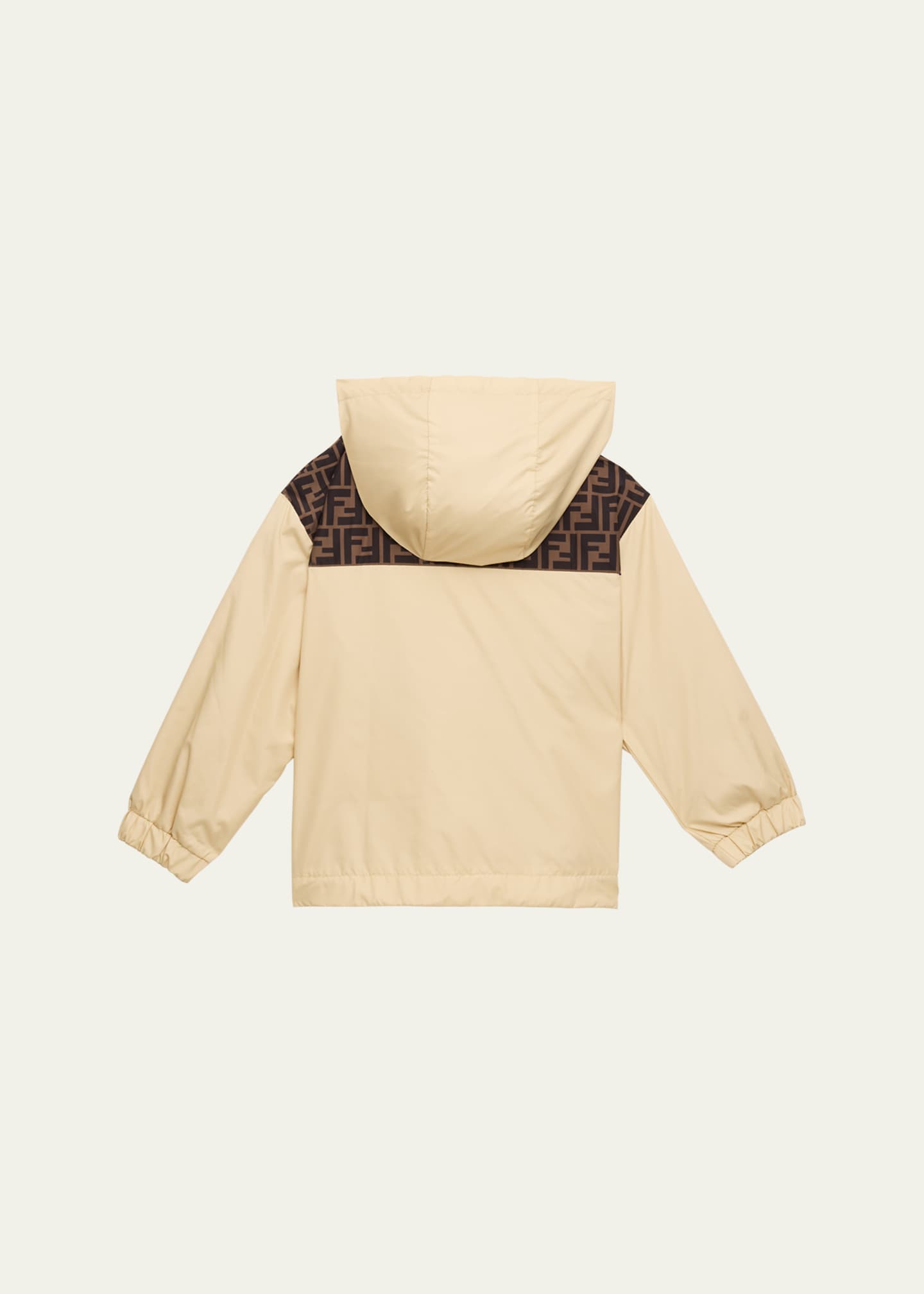 Fendi Boy's Monogram-Print Windbreaker, Size 3-6 Image 2 of 3