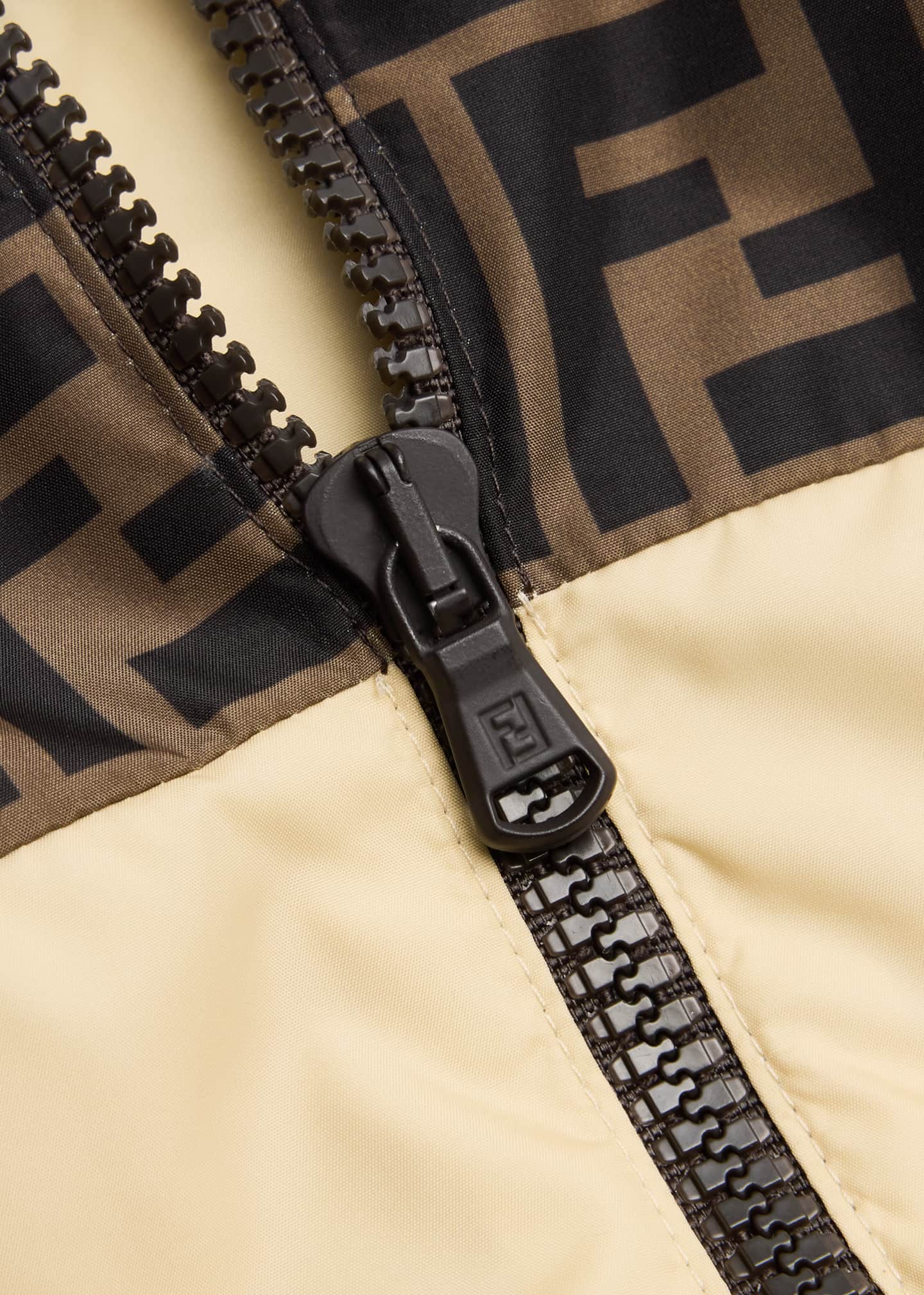 Fendi Boy's Monogram-Print Windbreaker, Size 3-6 Image 3 of 3
