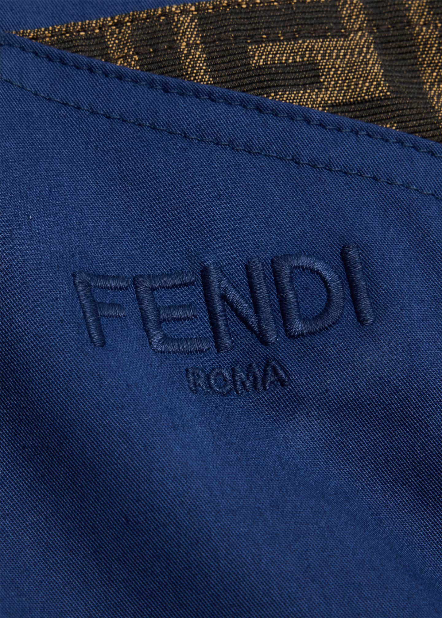 Fendi Boy's Monogram Detailed Pants, Size 8-14 Image 3 of 3