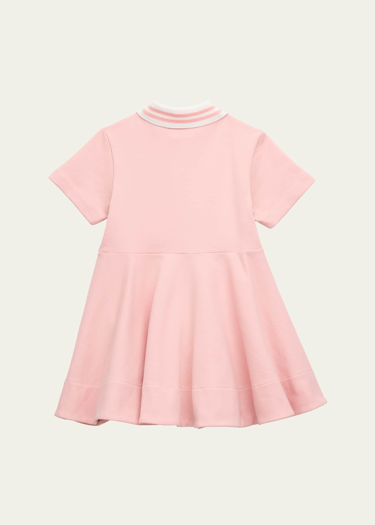 Fendi Girl's Embroidered Logo-Print Polo Dress, Size 3-6 Image 3 of 3