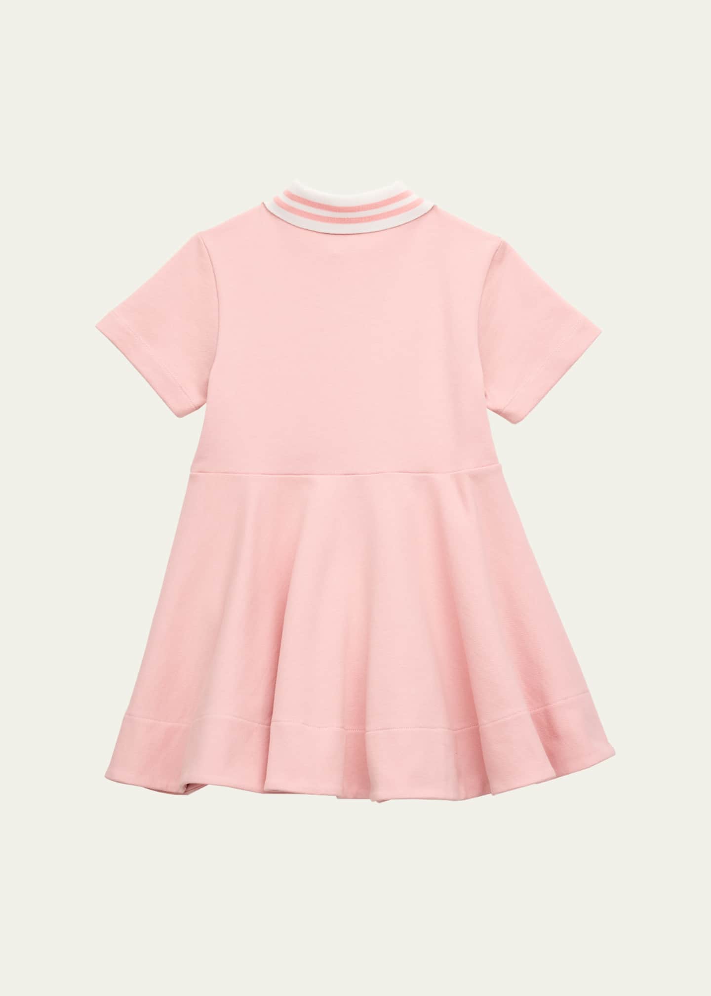 Fendi Girl's Embroidered Logo-Print Polo Dress, Size 8-12 Image 3 of 3