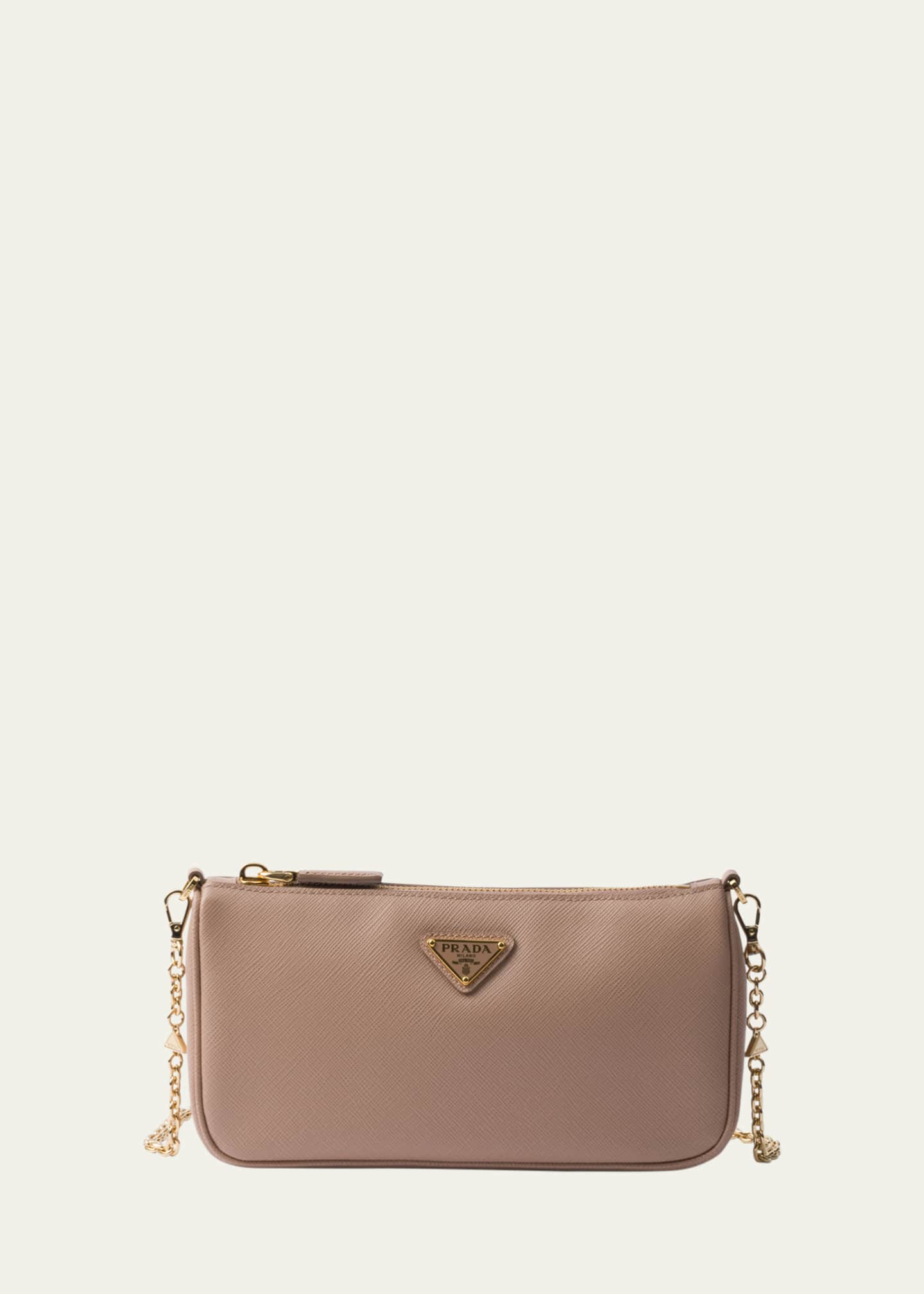 Prada Mini Saffiano Leather Shoulder Bag Image 1 of 2