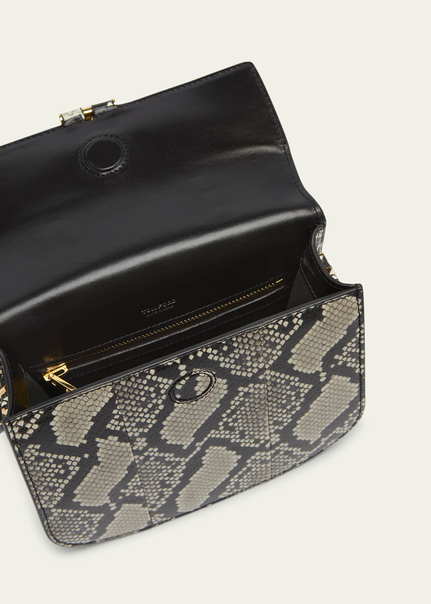 TOM FORD Tara Mini Crossbody Bag in Python-Printed Leather Image 4 of 6