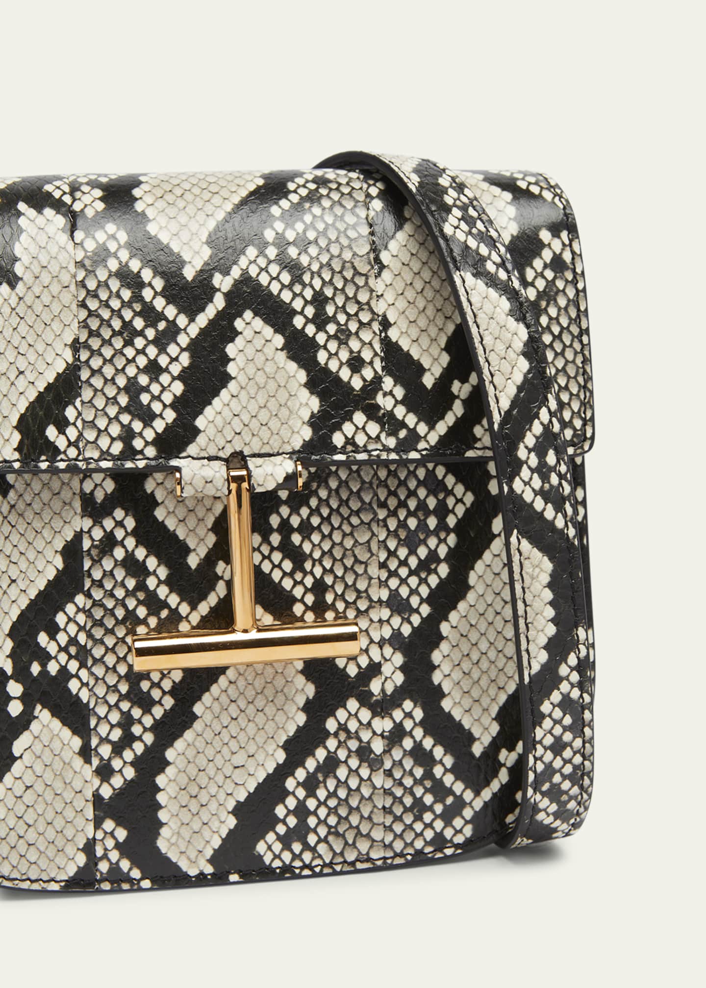 TOM FORD Tara Mini Crossbody Bag in Python-Printed Leather Image 6 of 6