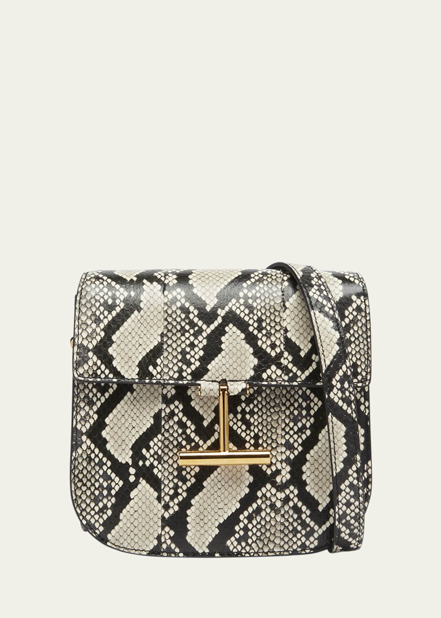 TOM FORD Tara Mini Crossbody Bag in Python-Printed Leather Image 1 of 6
