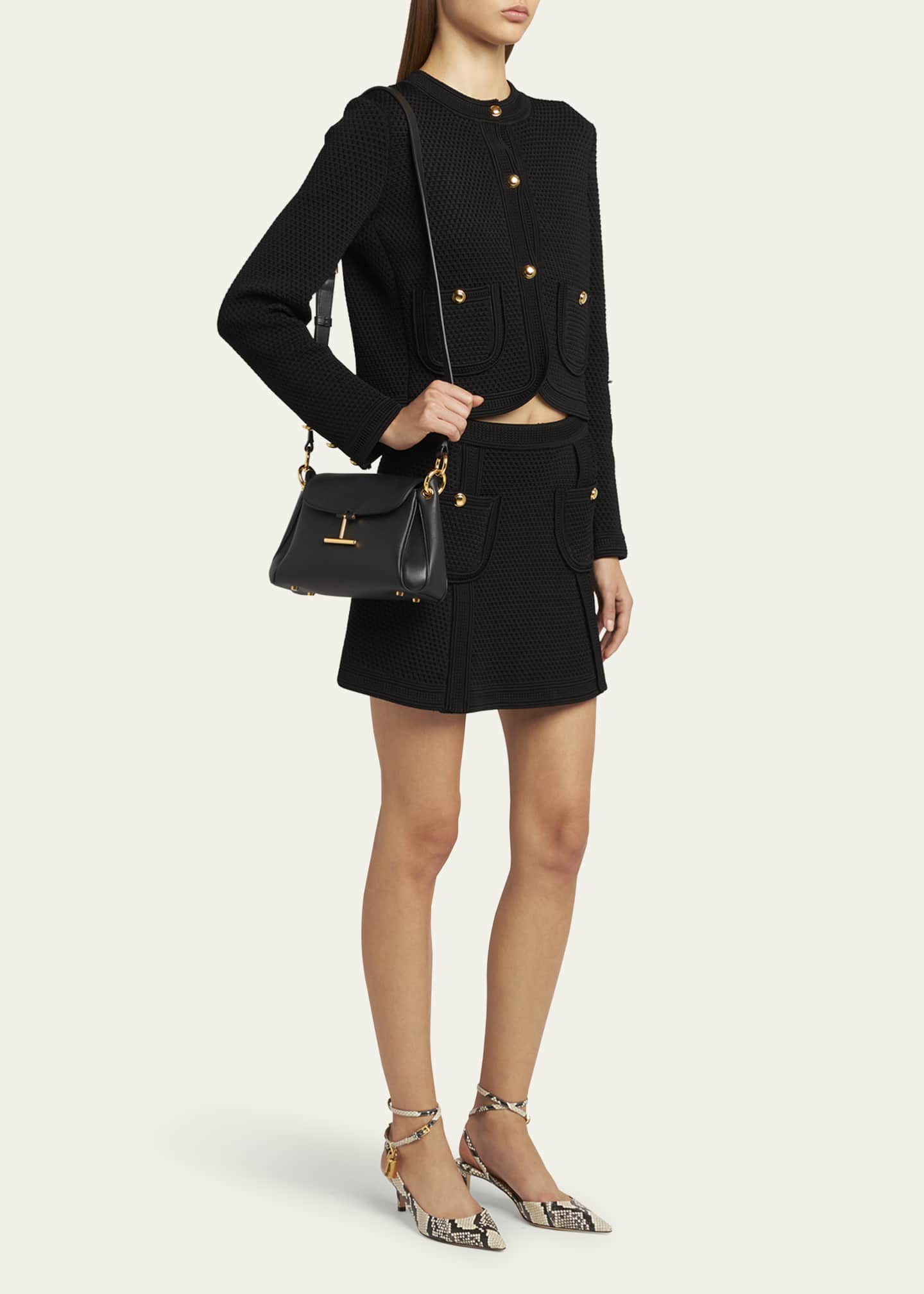 TOM FORD Tara Small Shoulder Bag in Grain Leather - Bergdorf