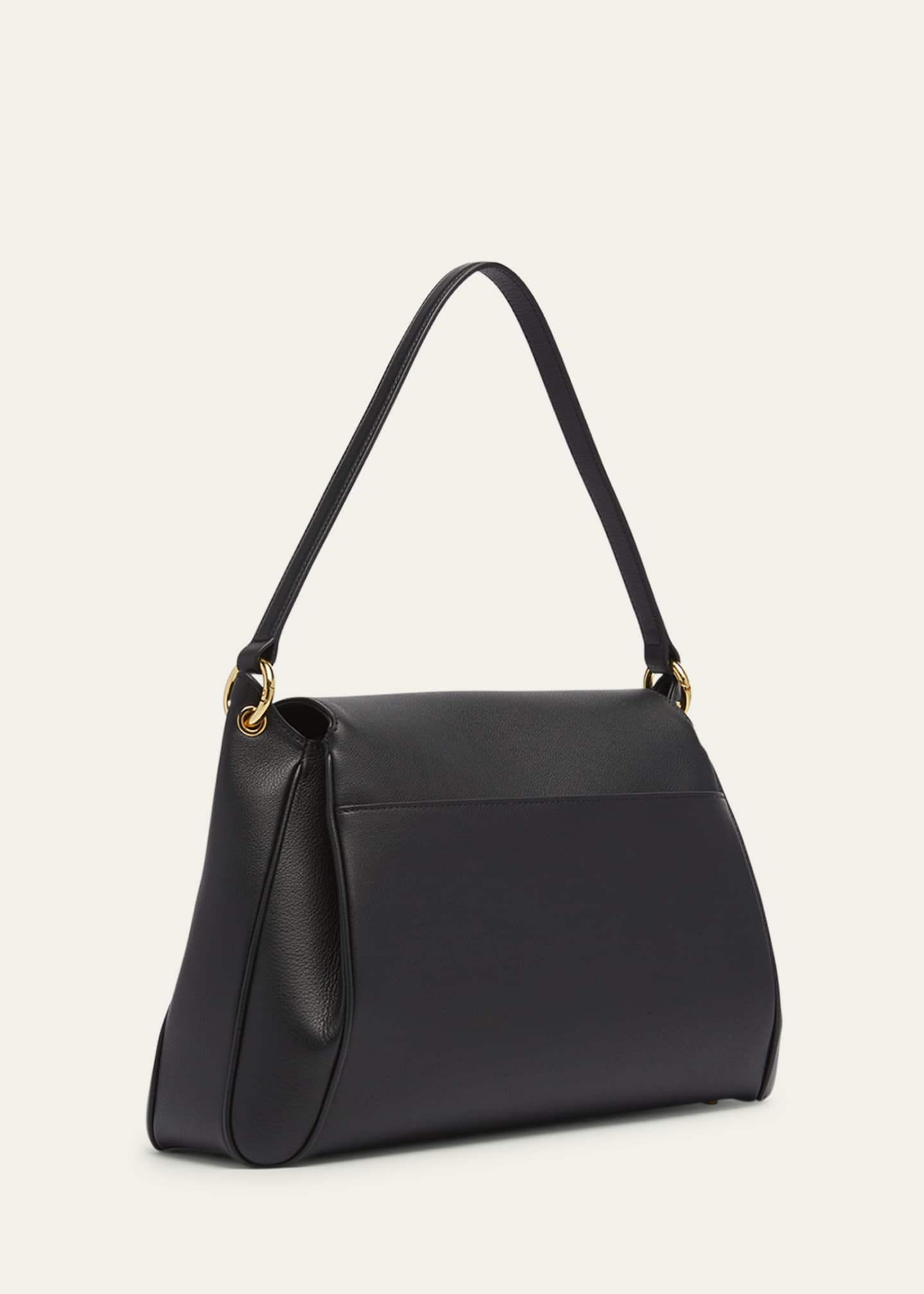 TOM FORD Tara Flap Shoulder Bag in Grain Leather Image 3 of 6