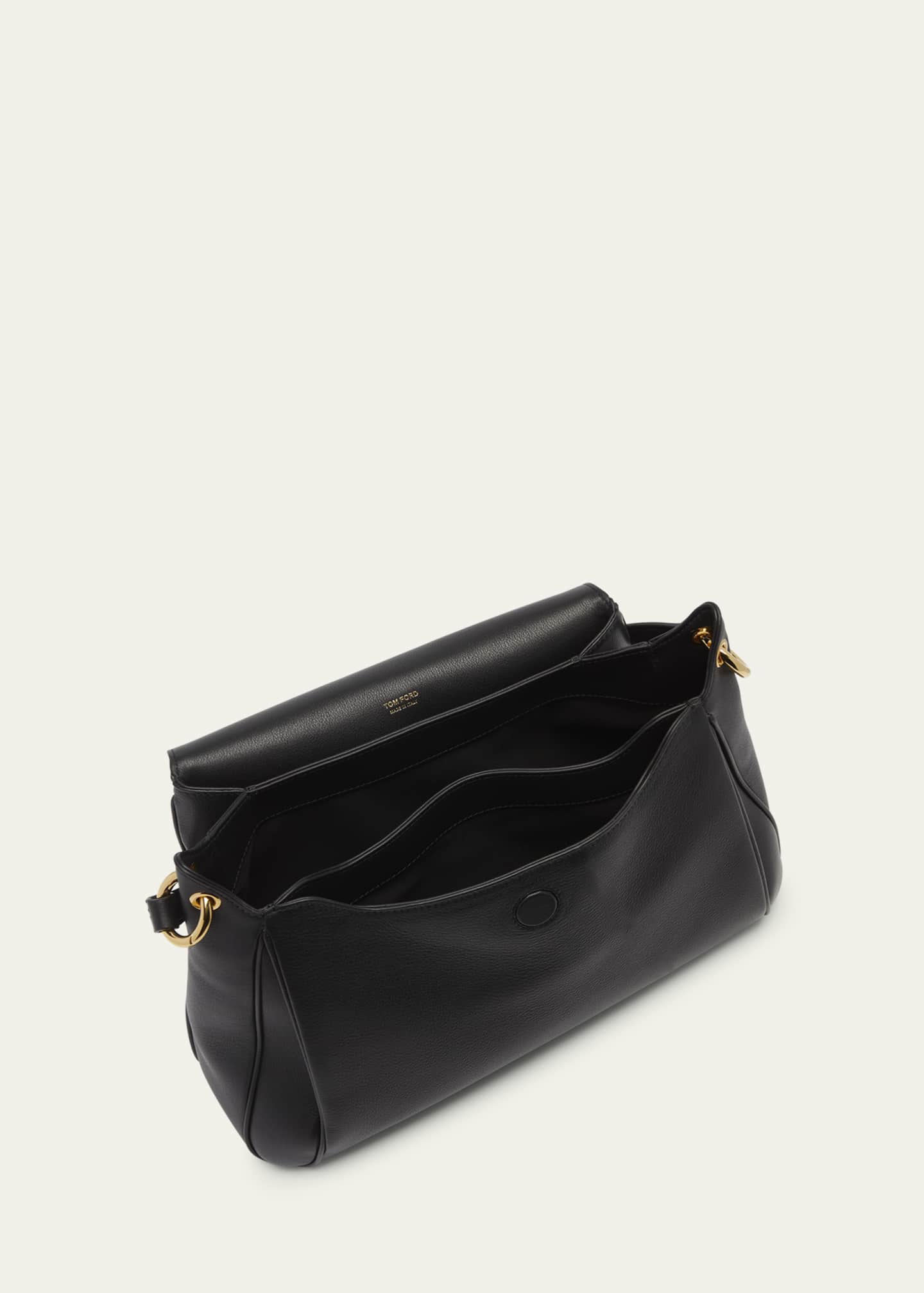 TOM FORD Tara Flap Shoulder Bag in Grain Leather Image 4 of 6