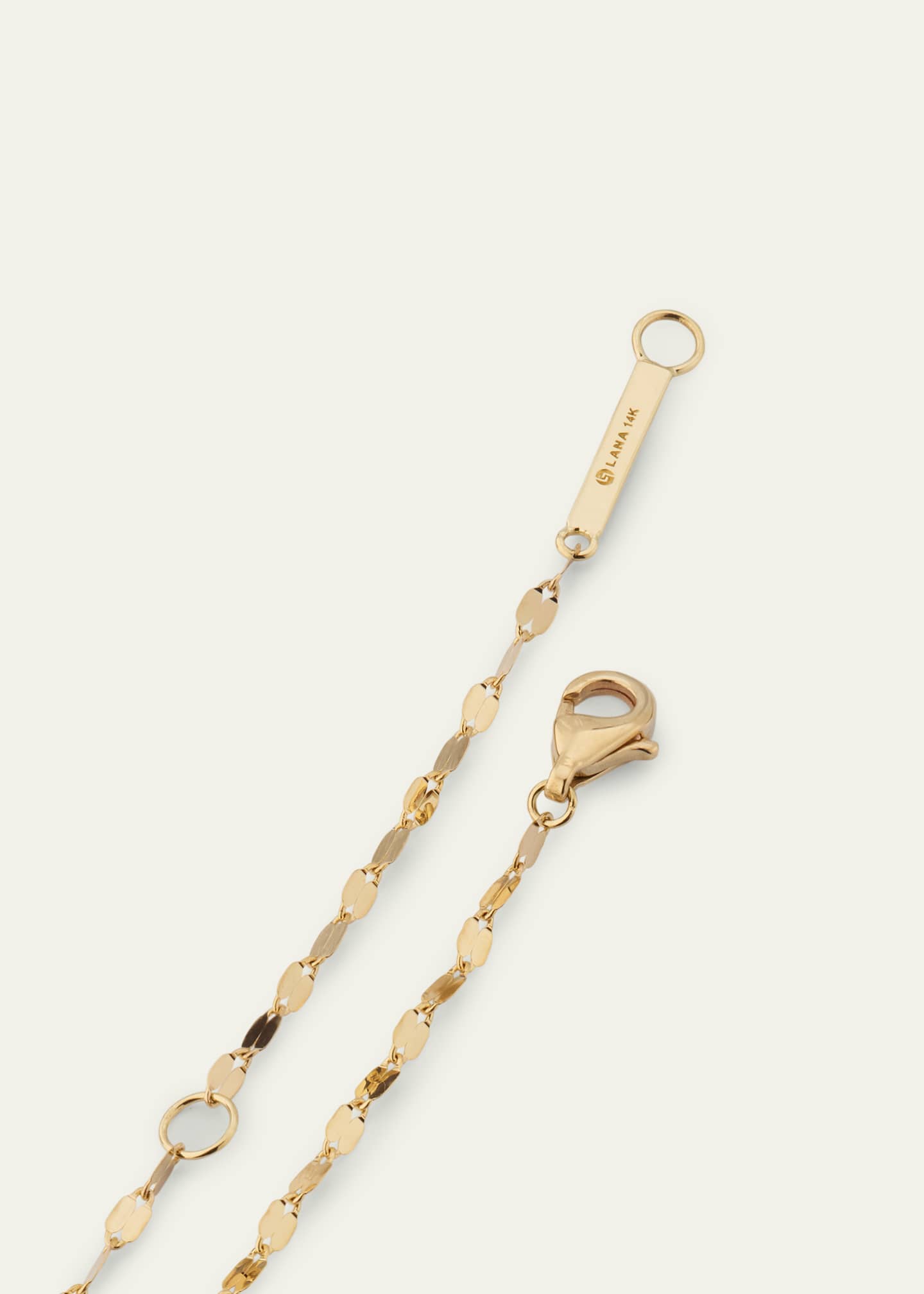 Lana Baguette Diamond Tennis Section Chain Necklace Image 4 of 4