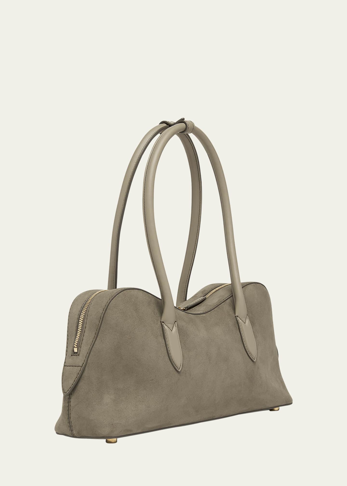 Stella McCartney Zip Vegan Suede Shoulder Bag Image 3 of 6