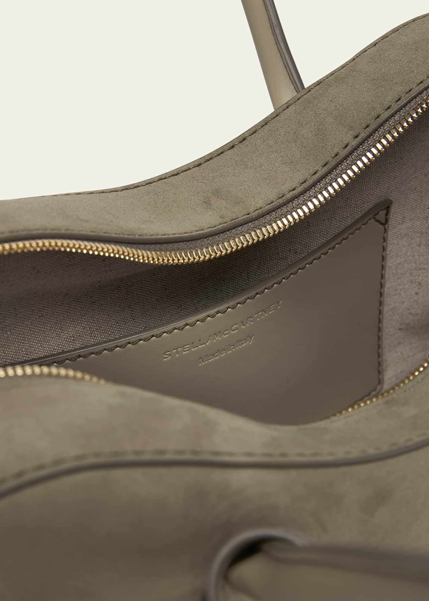 Stella McCartney Zip Vegan Suede Shoulder Bag Image 4 of 6