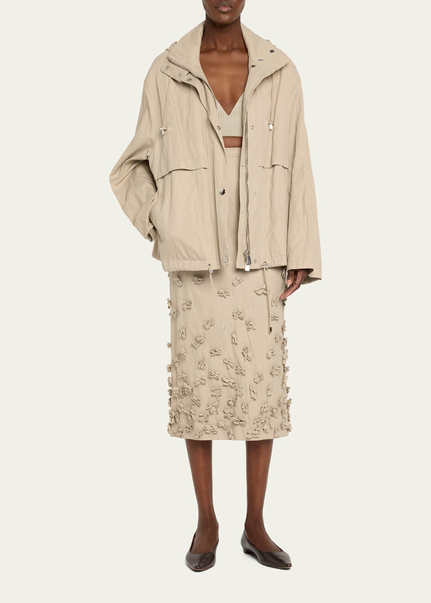 Michael Kors Collection Hooded Anorak Jacket Image 2 of 5