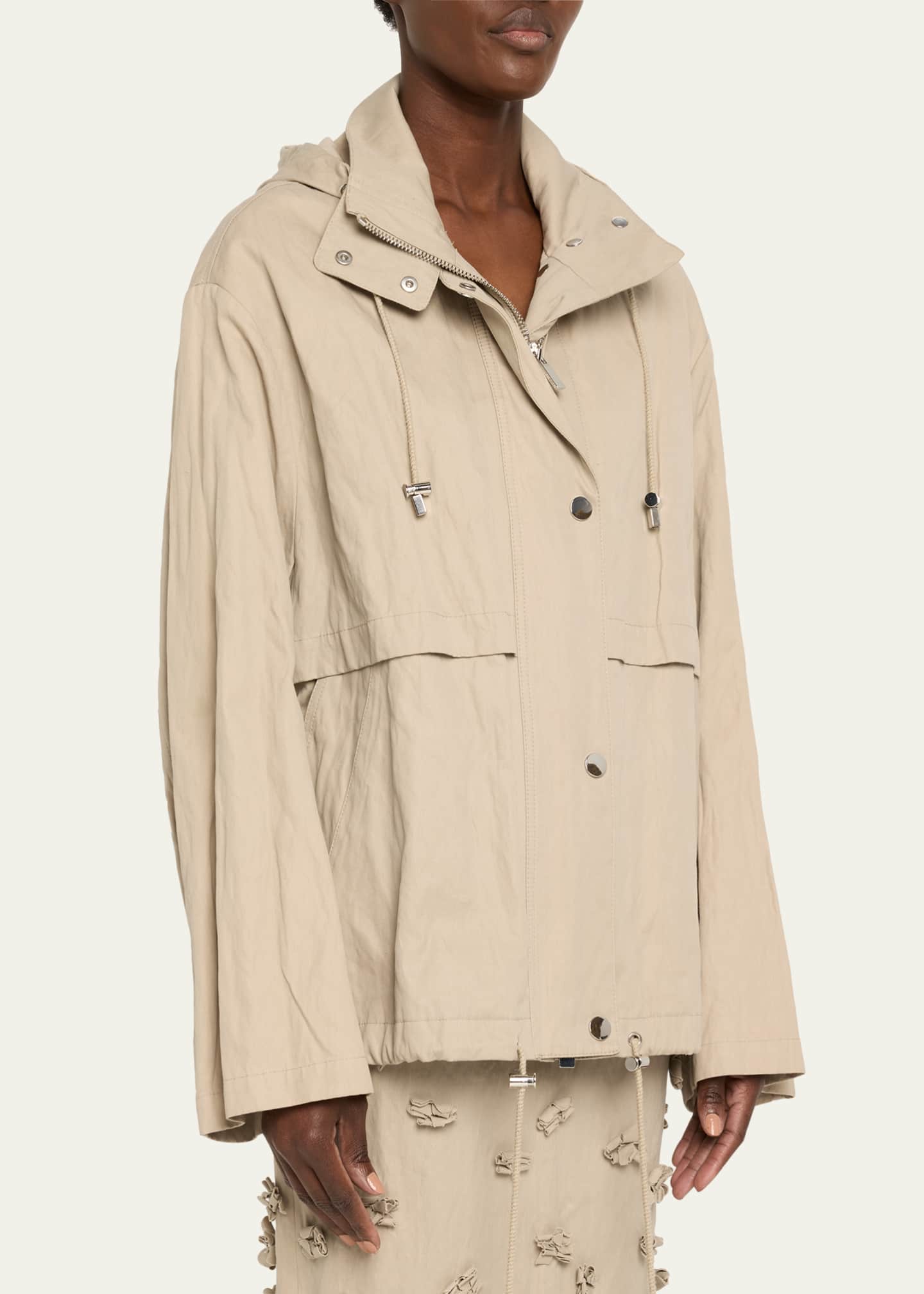 Michael Kors Collection Hooded Anorak Jacket Image 4 of 5