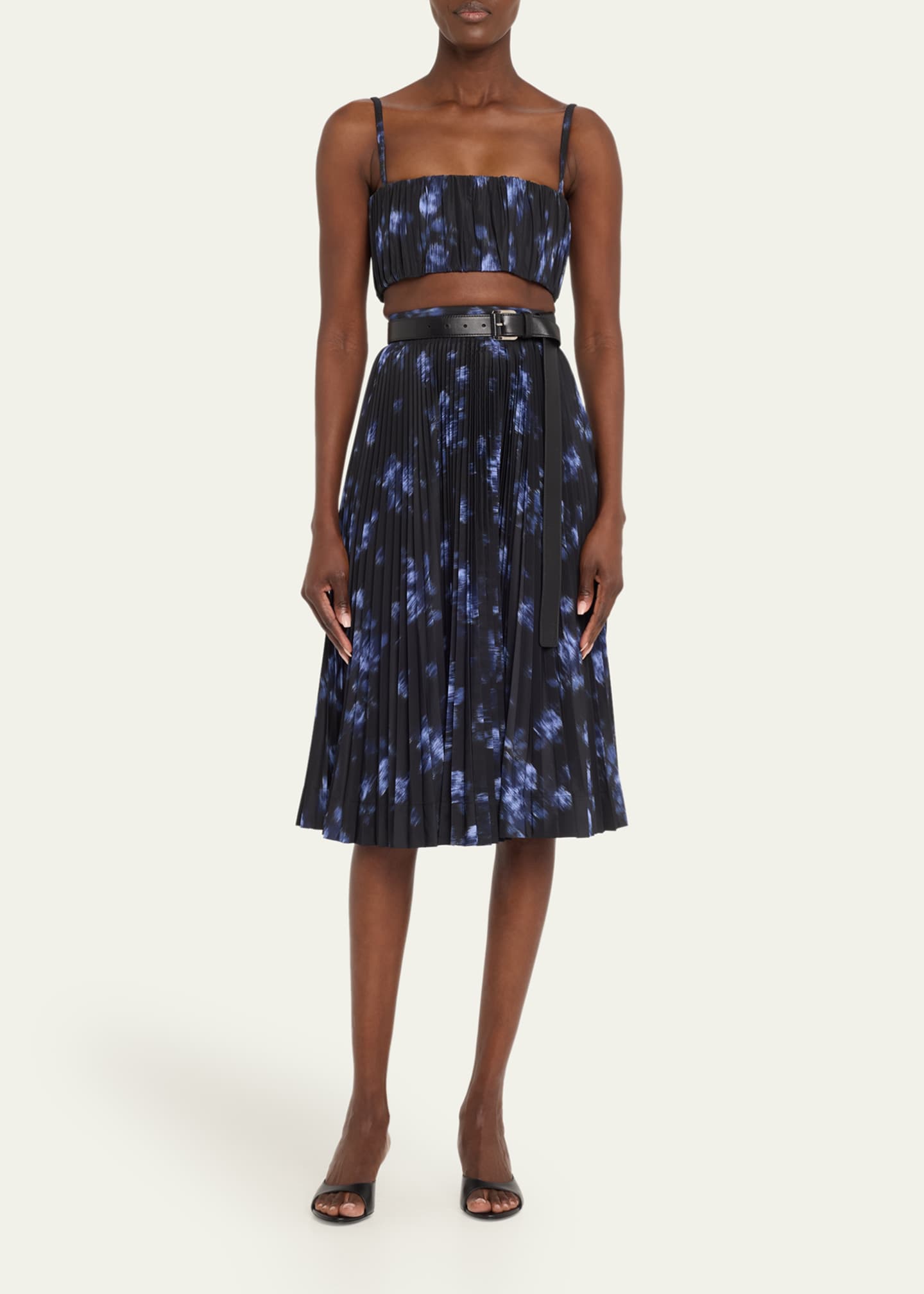 Michael Kors Collection Gathered Bralette Top Image 2 of 5