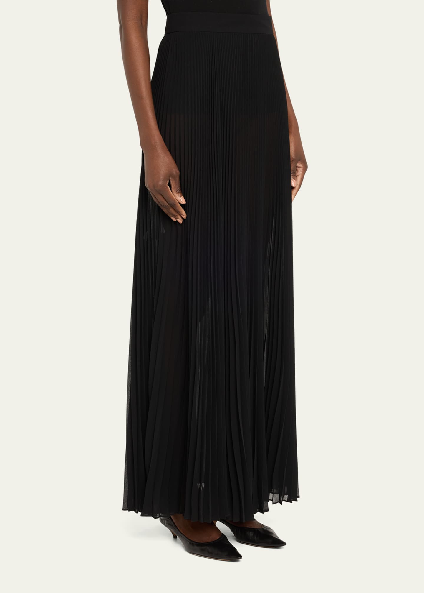 Pleated Maxi Skirt - Thumbnail 4