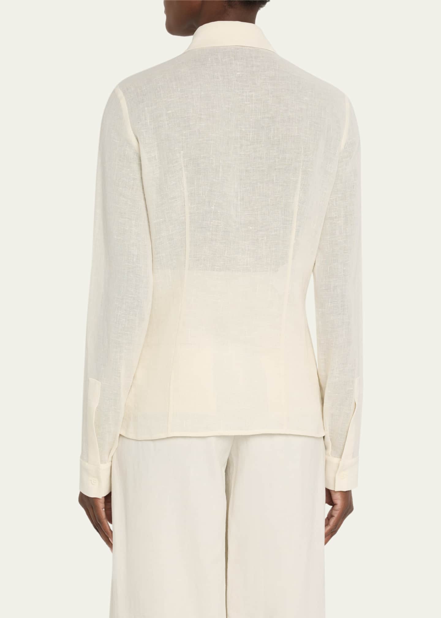 Michael Kors Collection Hansen Button Front Shirt Image 3 of 5