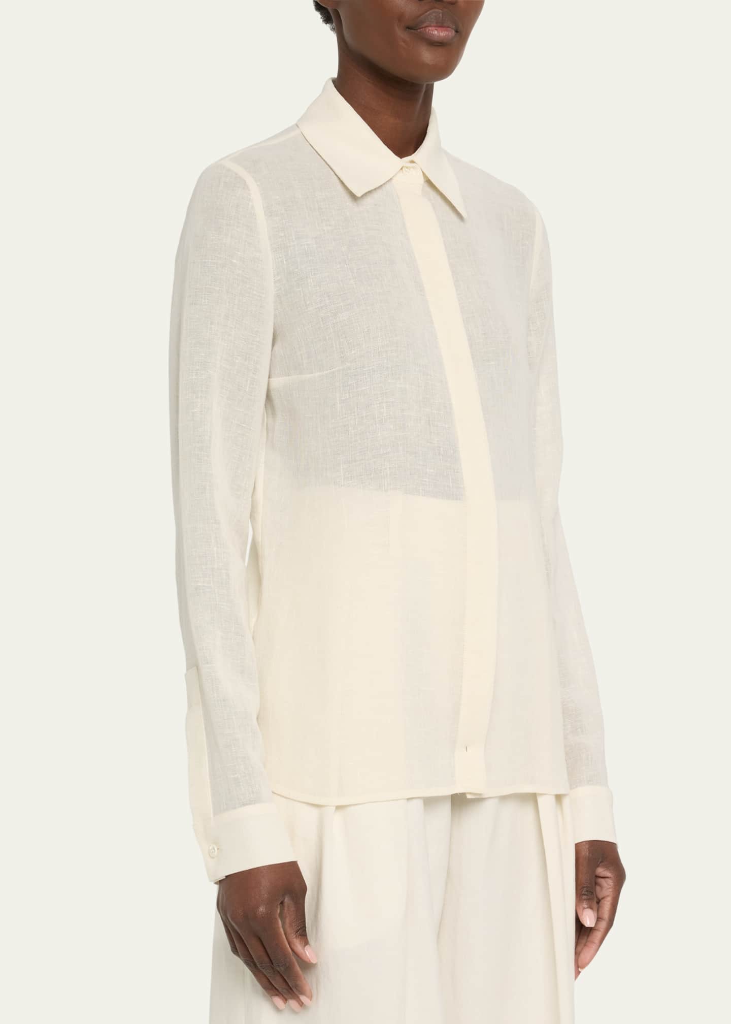 Michael Kors Collection Hansen Button Front Shirt Image 4 of 5