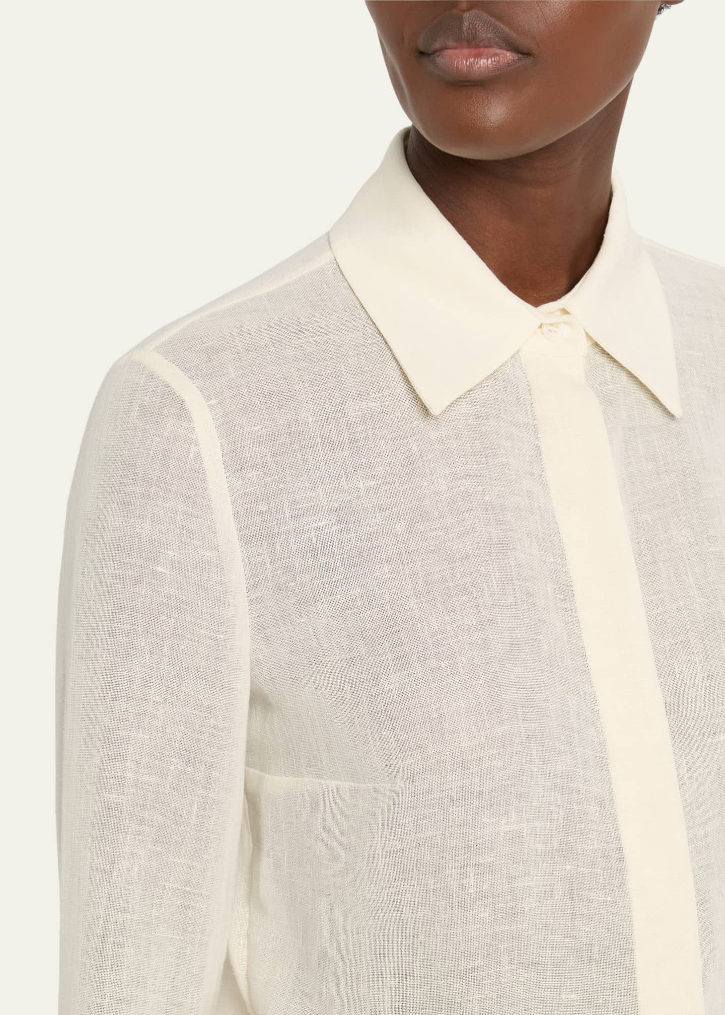 Michael Kors Collection Hansen Button Front Shirt Image 5 of 5
