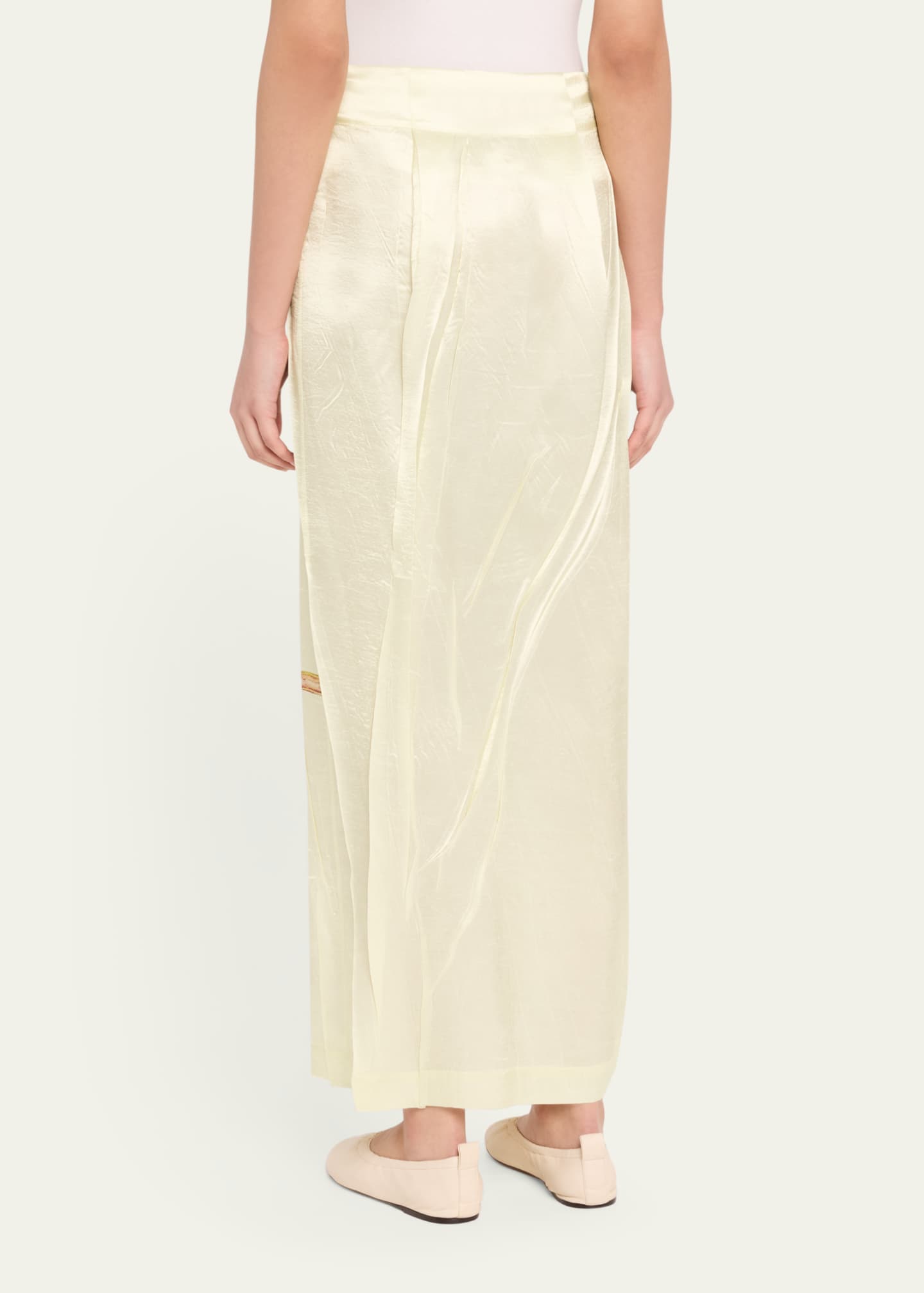 Issey Miyake Pressed Flora Printed Skirt Image 3 of 5