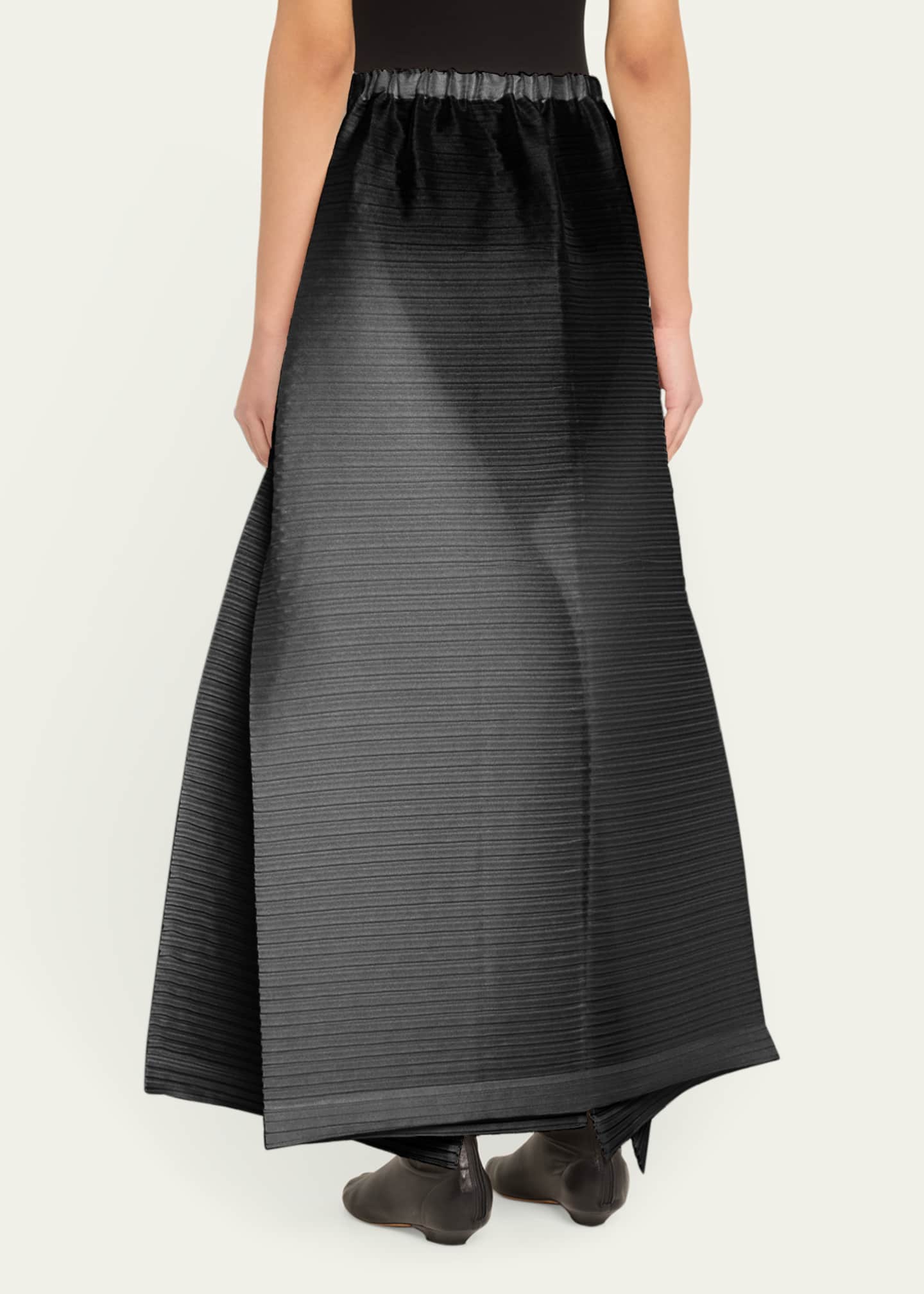 Issey Miyake Long Paneled Pleats Skirt