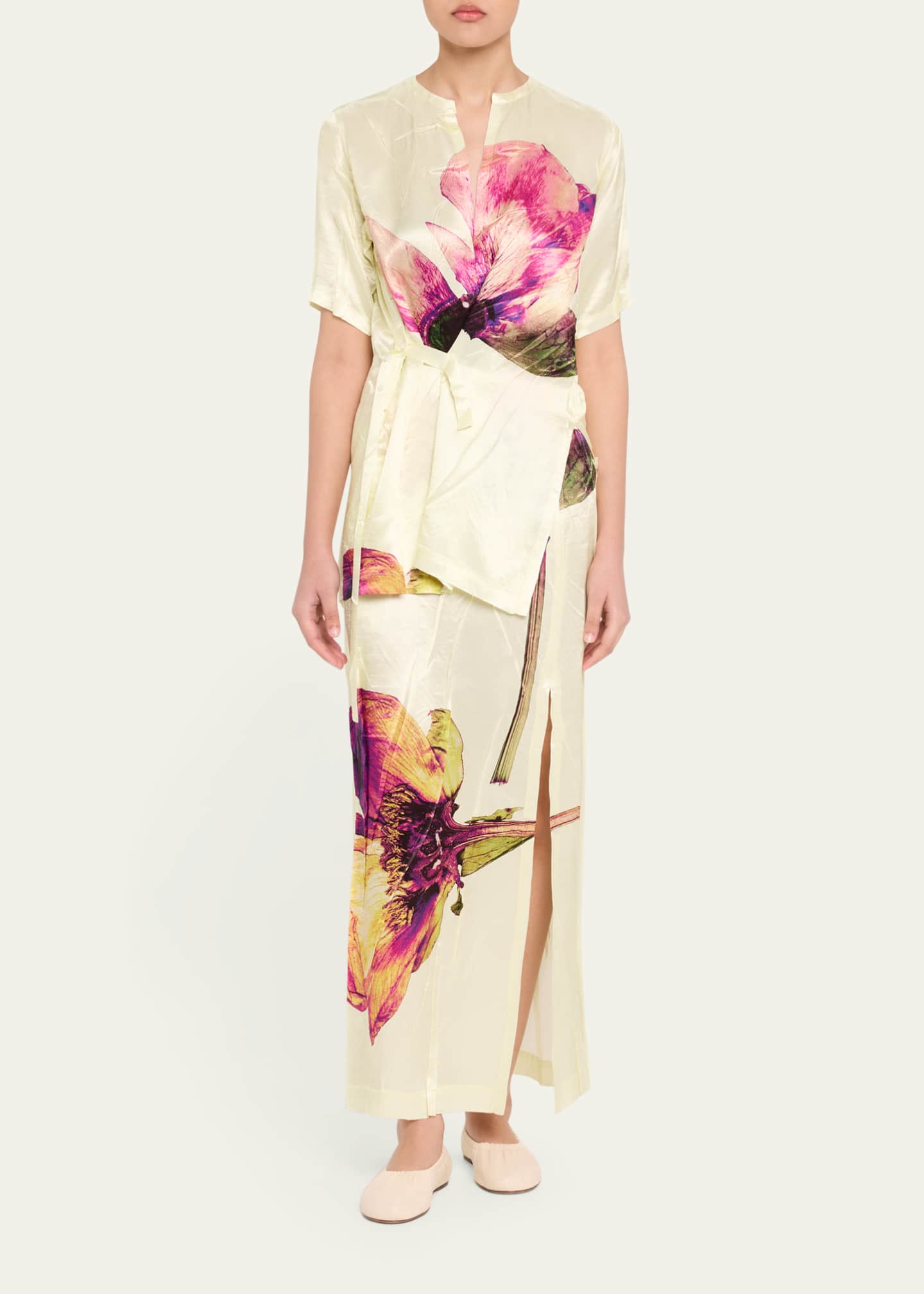 トップス ISSEY MIYAKE PRESSED FLORA PLEATS TOP Issey Miyake Pressed Flora Pleats Top | Saks Fifth Avenue