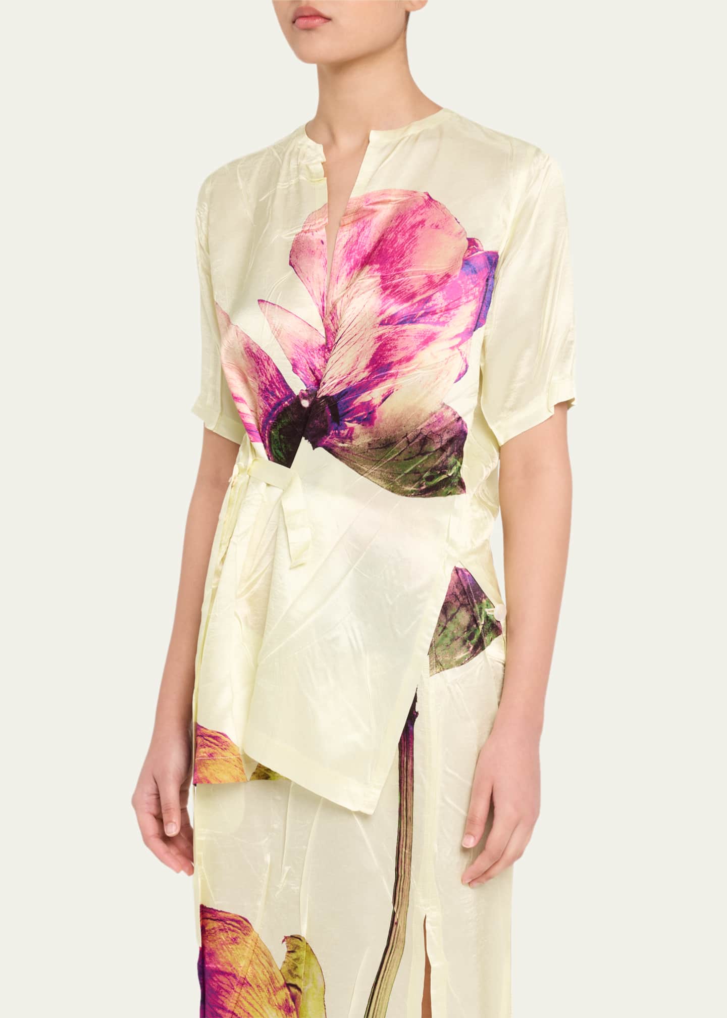 Pressed Floral Printed Top