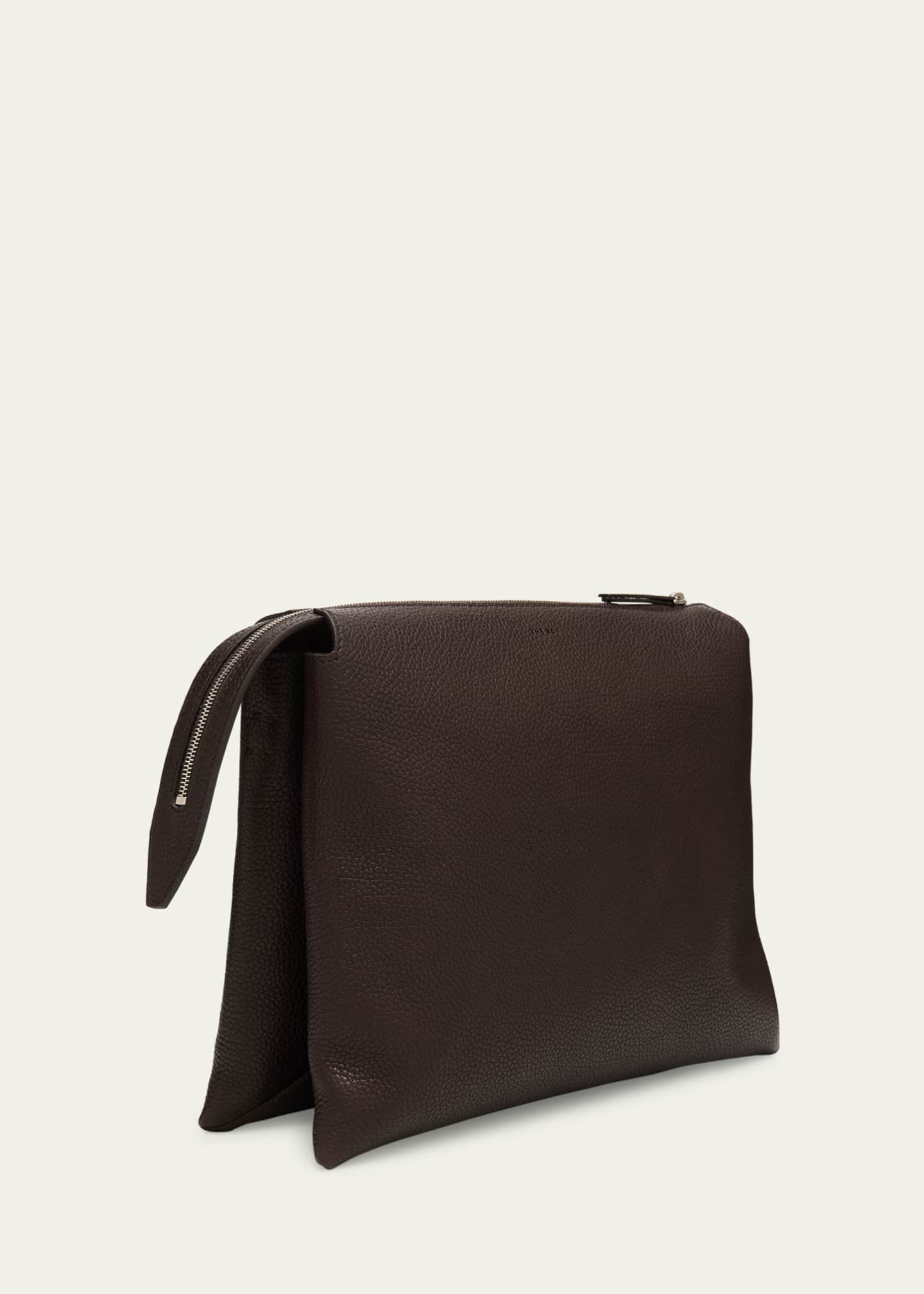 THE ROW Nu Twin Crossbody Bag in Saddle Grain Leather Image 3 of 5