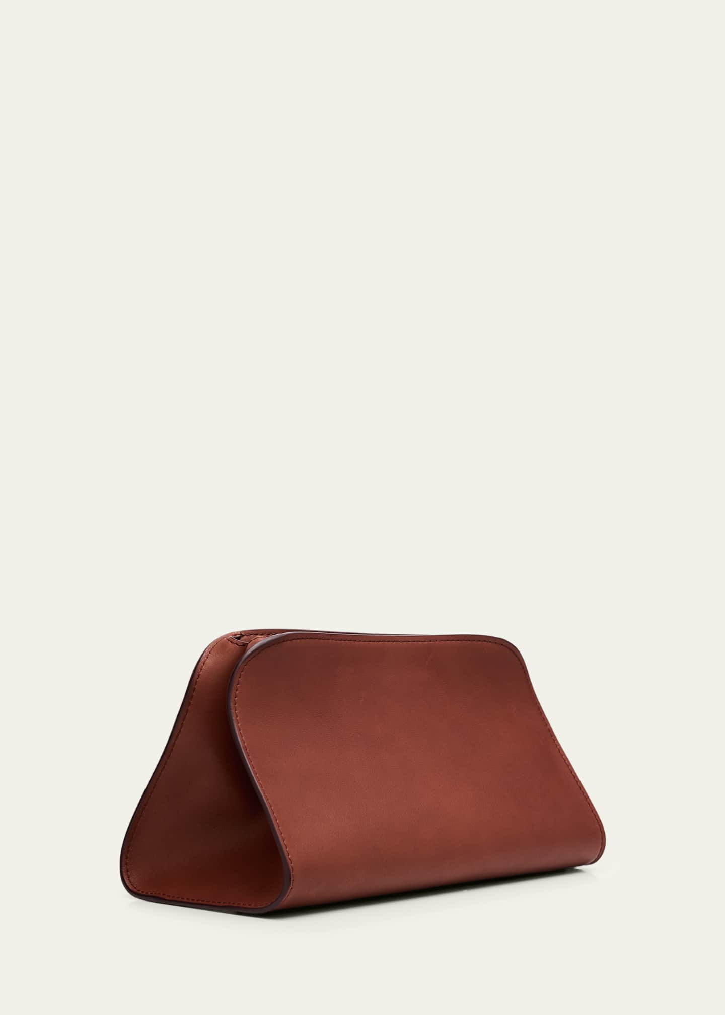 THE ROW Peggy Clutch Shoulder Bag in Saddle Leather - Bergdorf Goodman