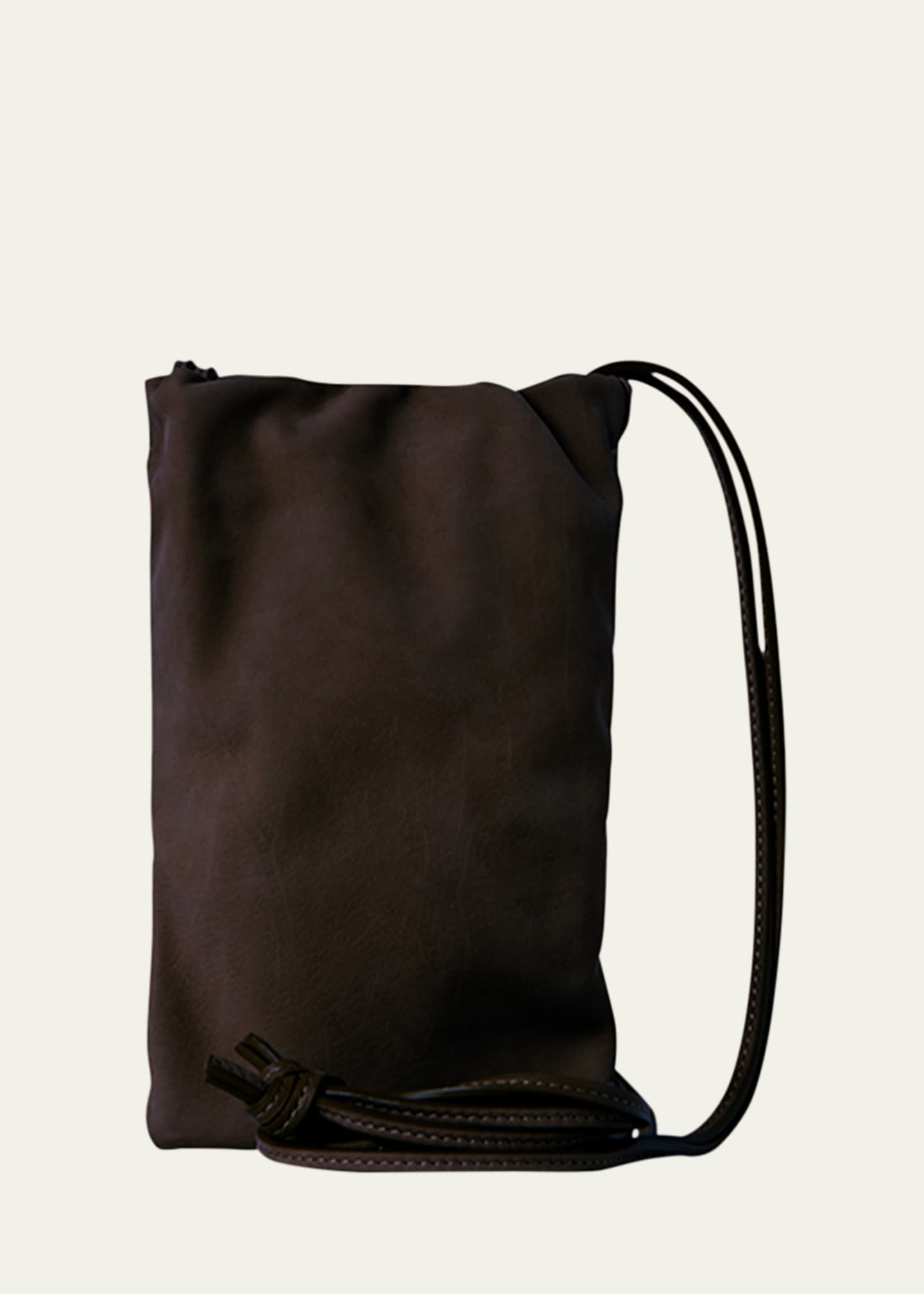 THE ROW 黒 BOURSE PHONE CASE THE ROW Bourse Leather Phone Case | endource