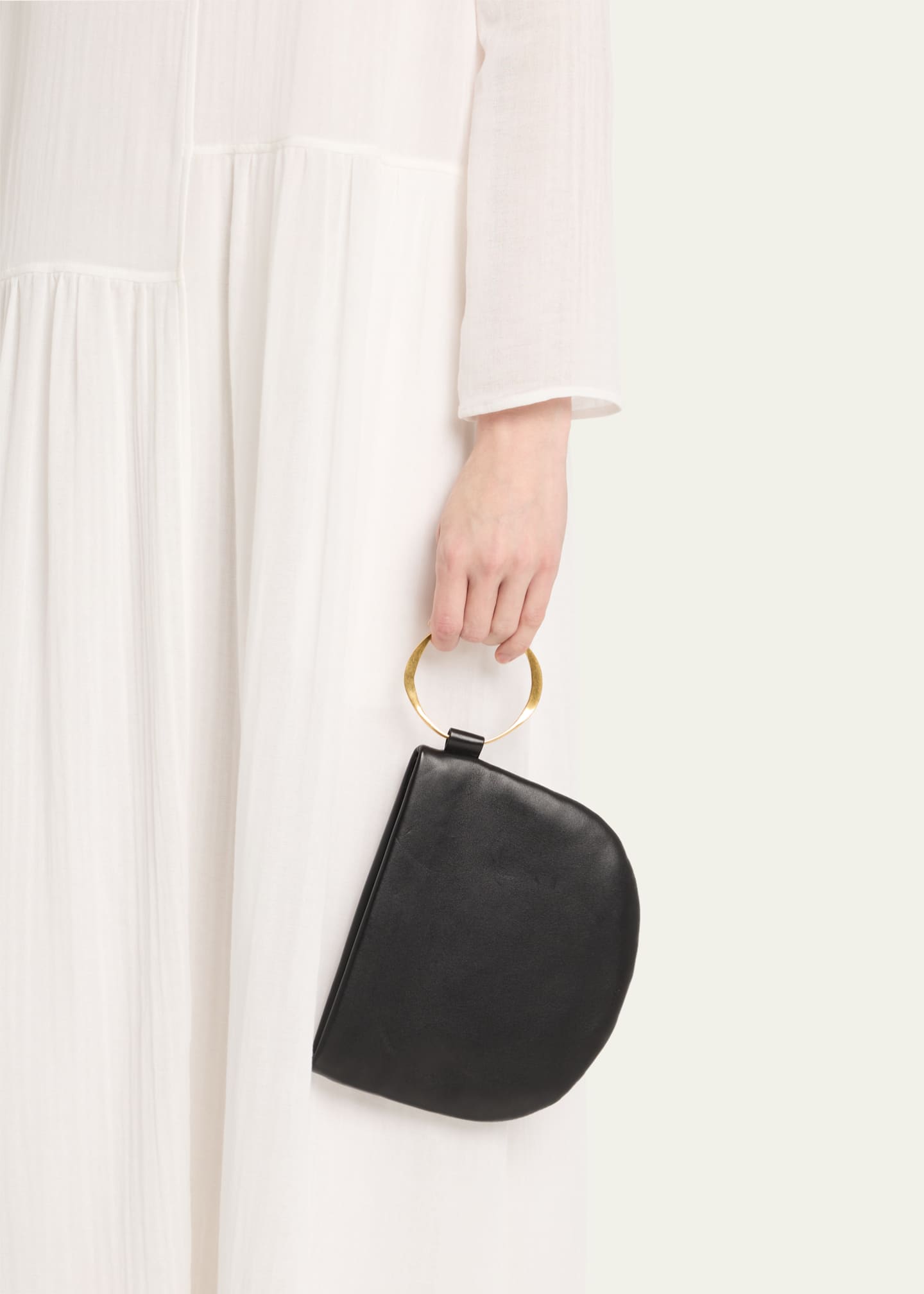 THE ROW Geo Bracelet Clutch Bag in Napa Leather Image 2 of 6
