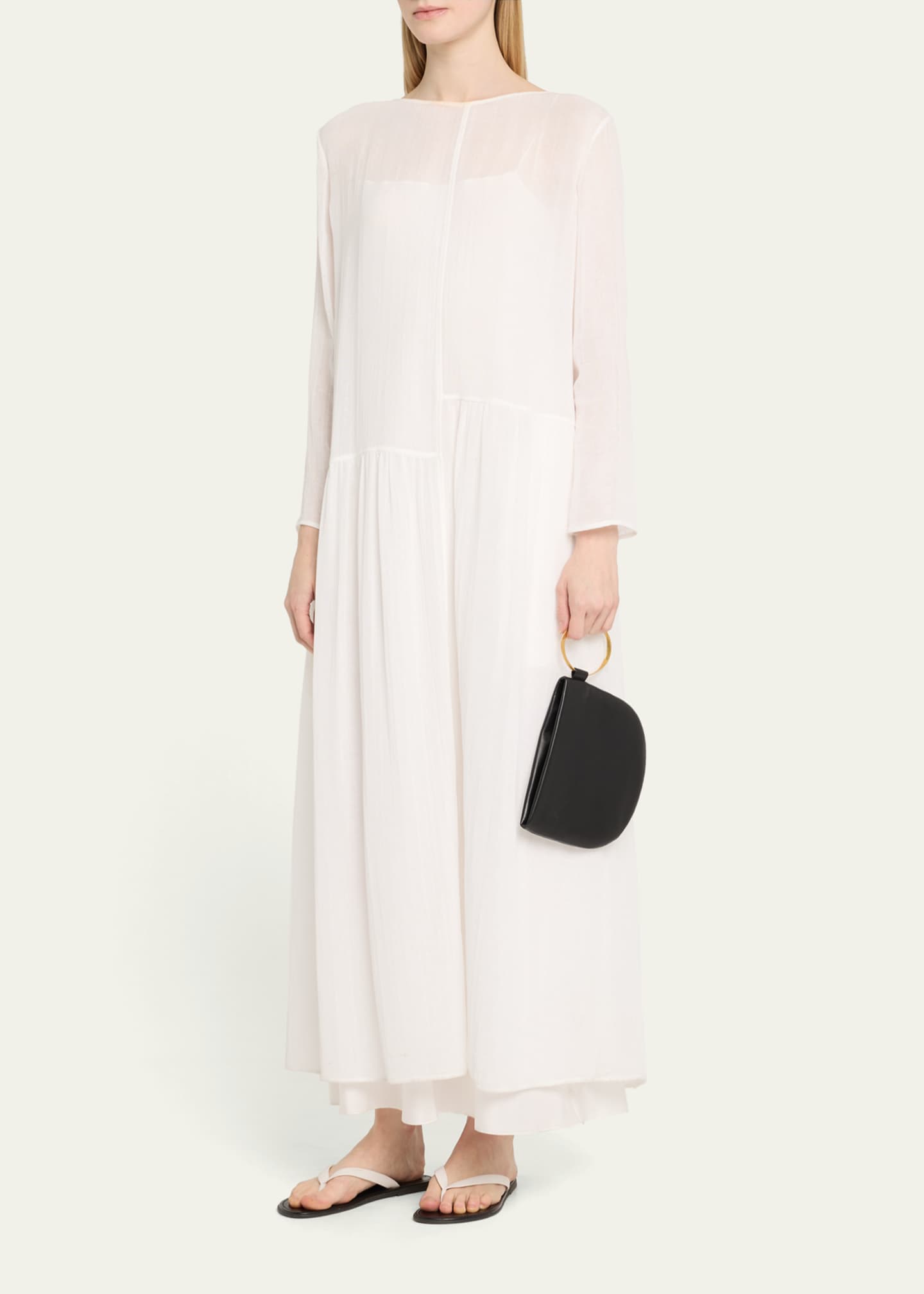 THE ROW Geo Bracelet Clutch Bag in Napa Leather Image 5 of 6