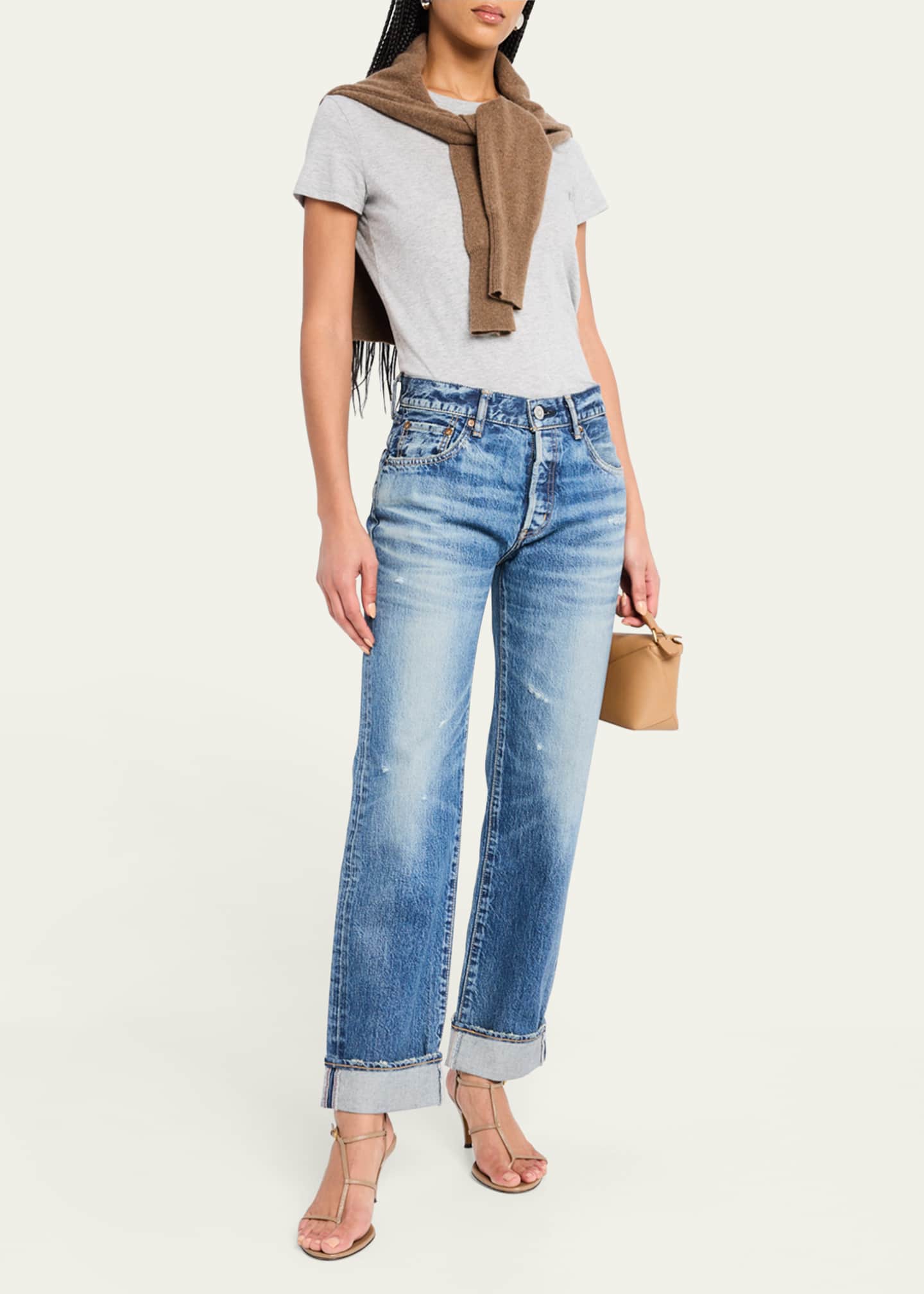 MOUSSY VINTAGE Aquebogue Straight Cuffed Jeans Image 2 of 5