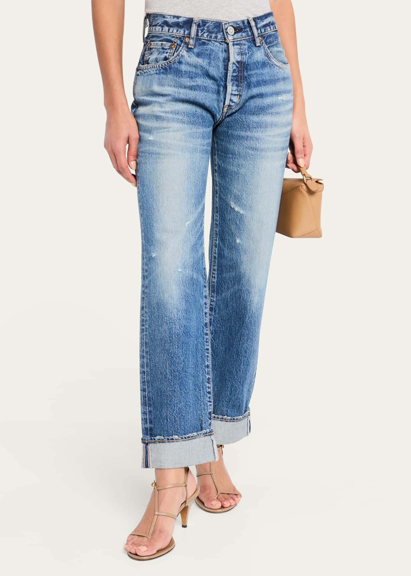 MOUSSY VINTAGE Aquebogue Straight Cuffed Jeans Image 4 of 5