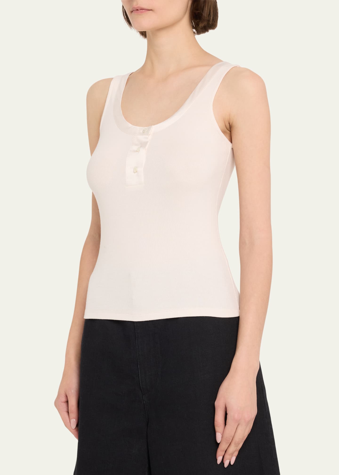 The Satin Trim Tank Top