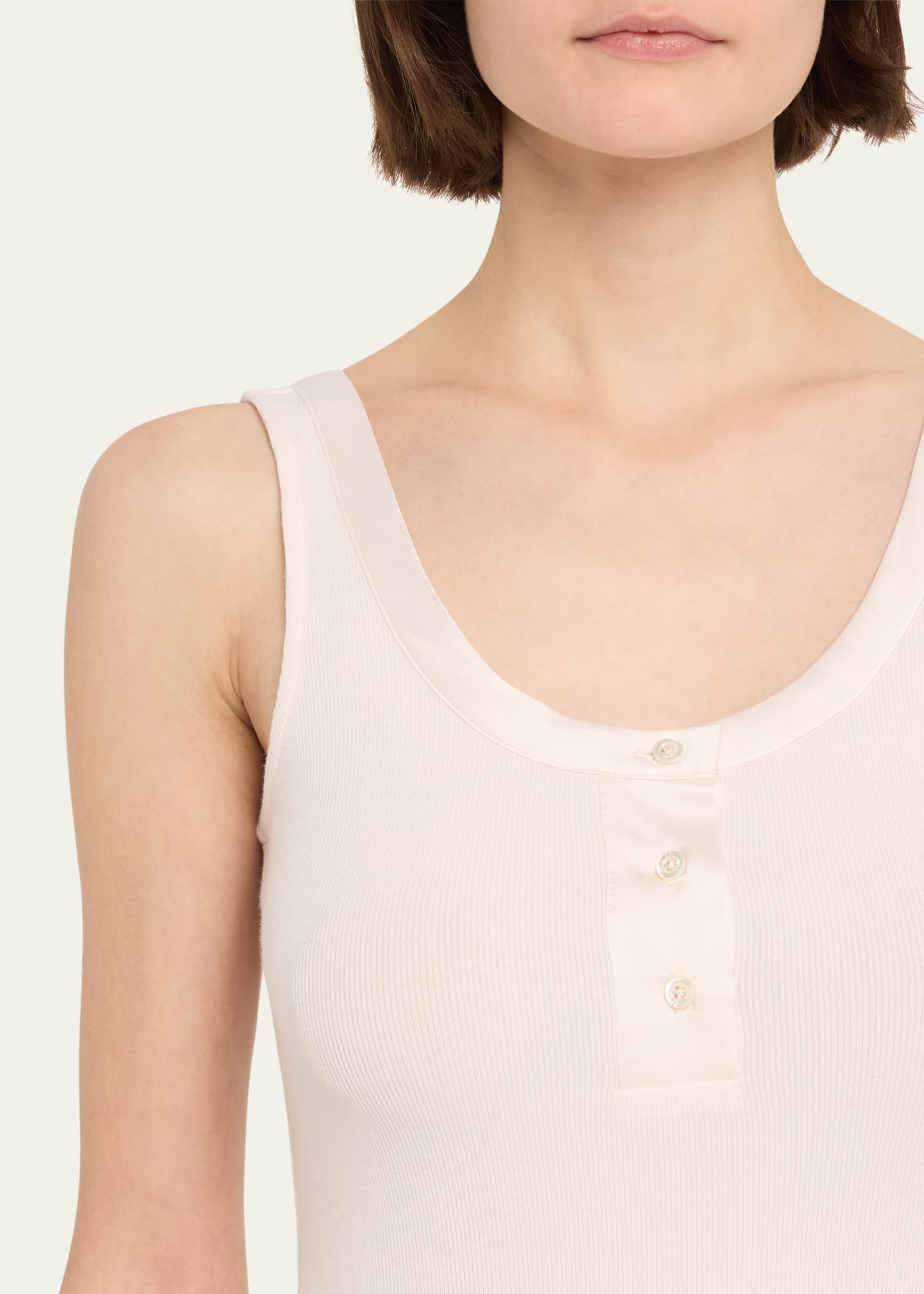 The Satin Trim Tank Top