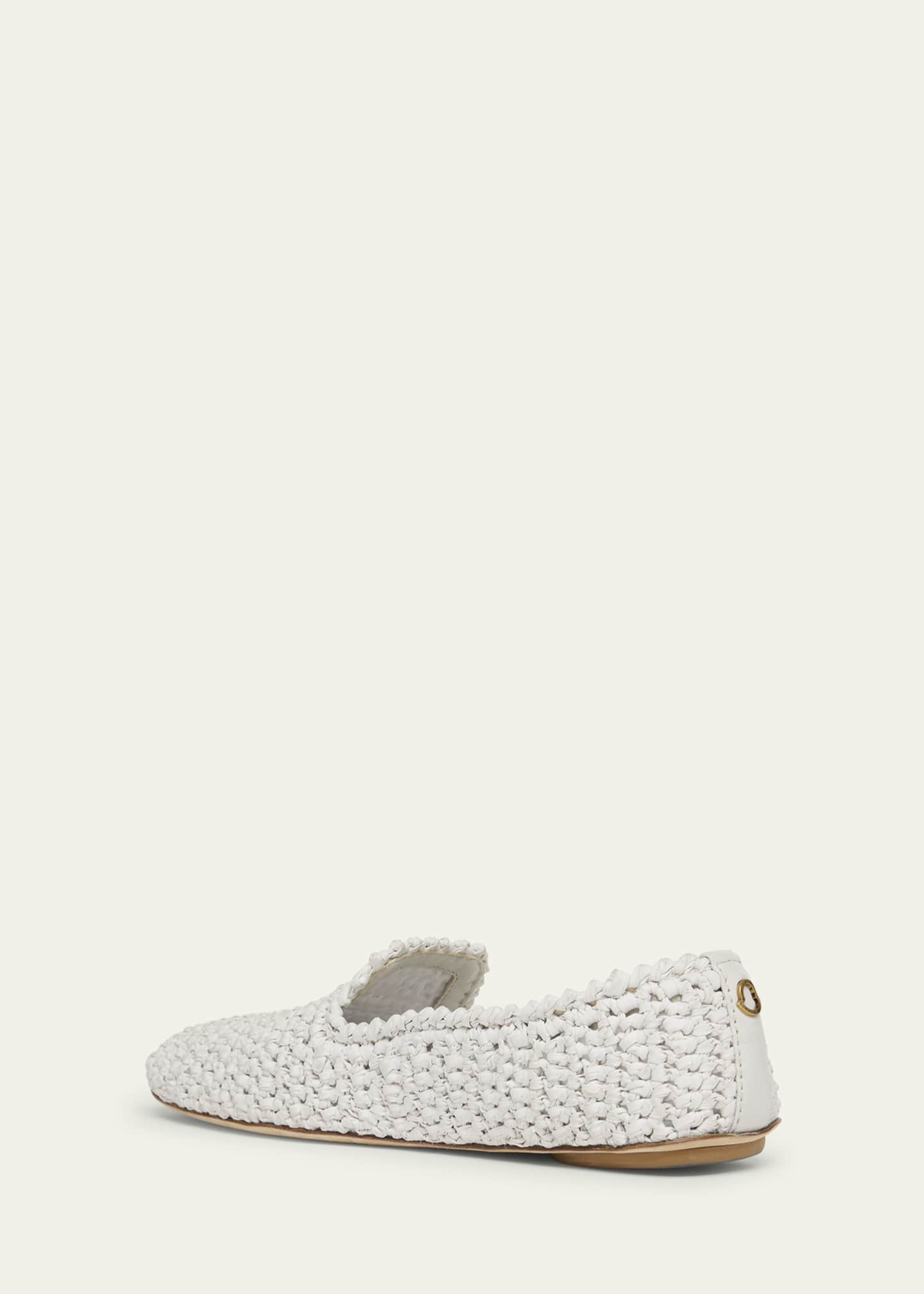 Moncler Woven Leather Loafers Image 4 of 6