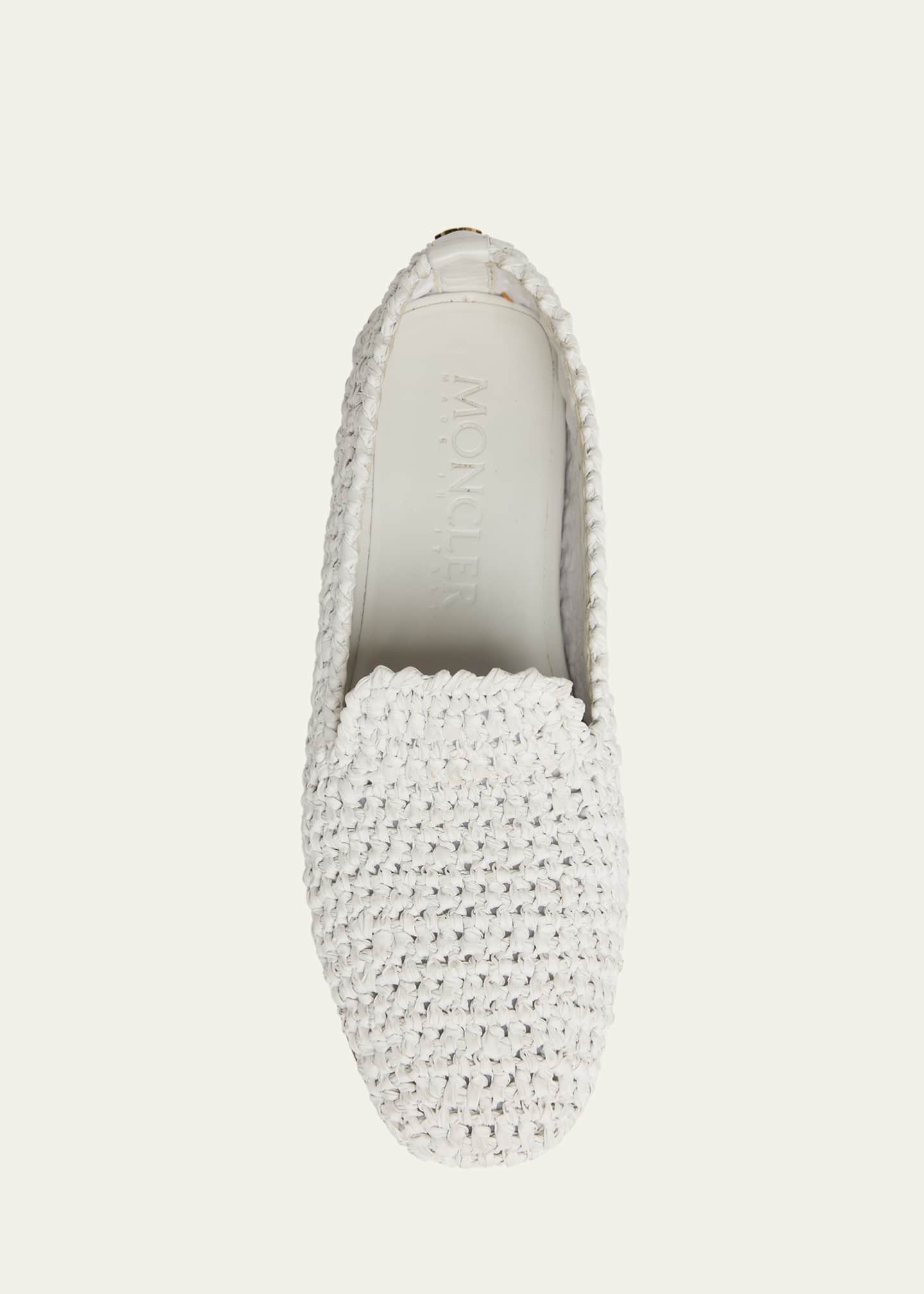 Moncler Woven Leather Loafers Image 6 of 6
