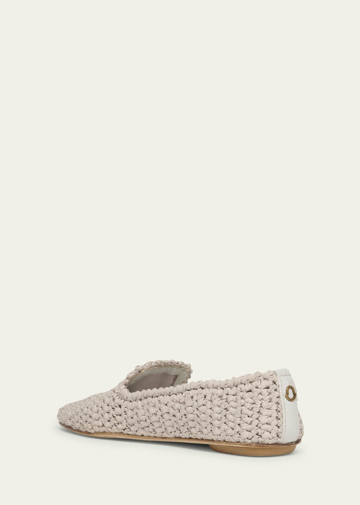 Moncler Woven Leather Loafers Image 4 of 6