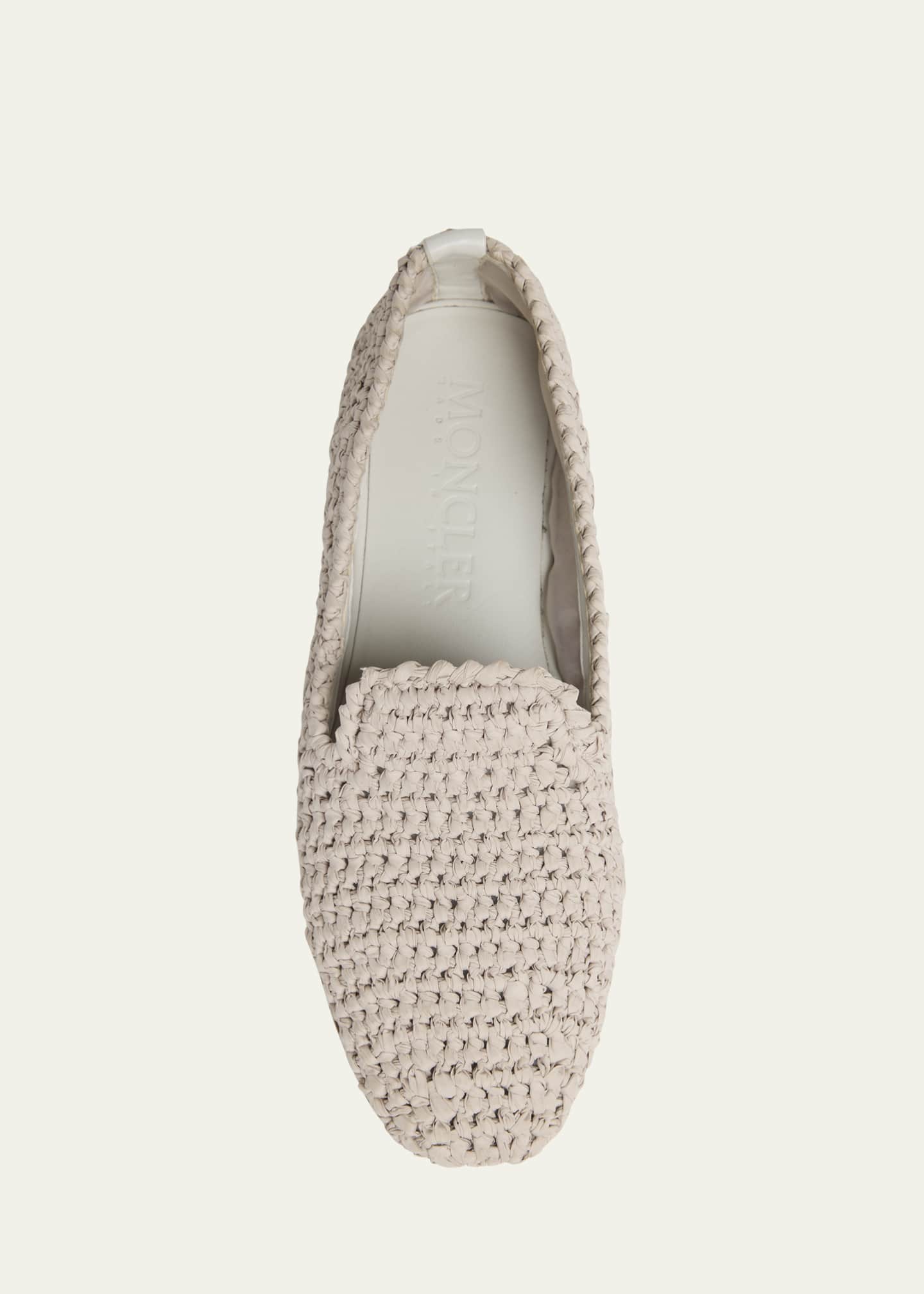 Moncler Woven Leather Loafers Image 6 of 6