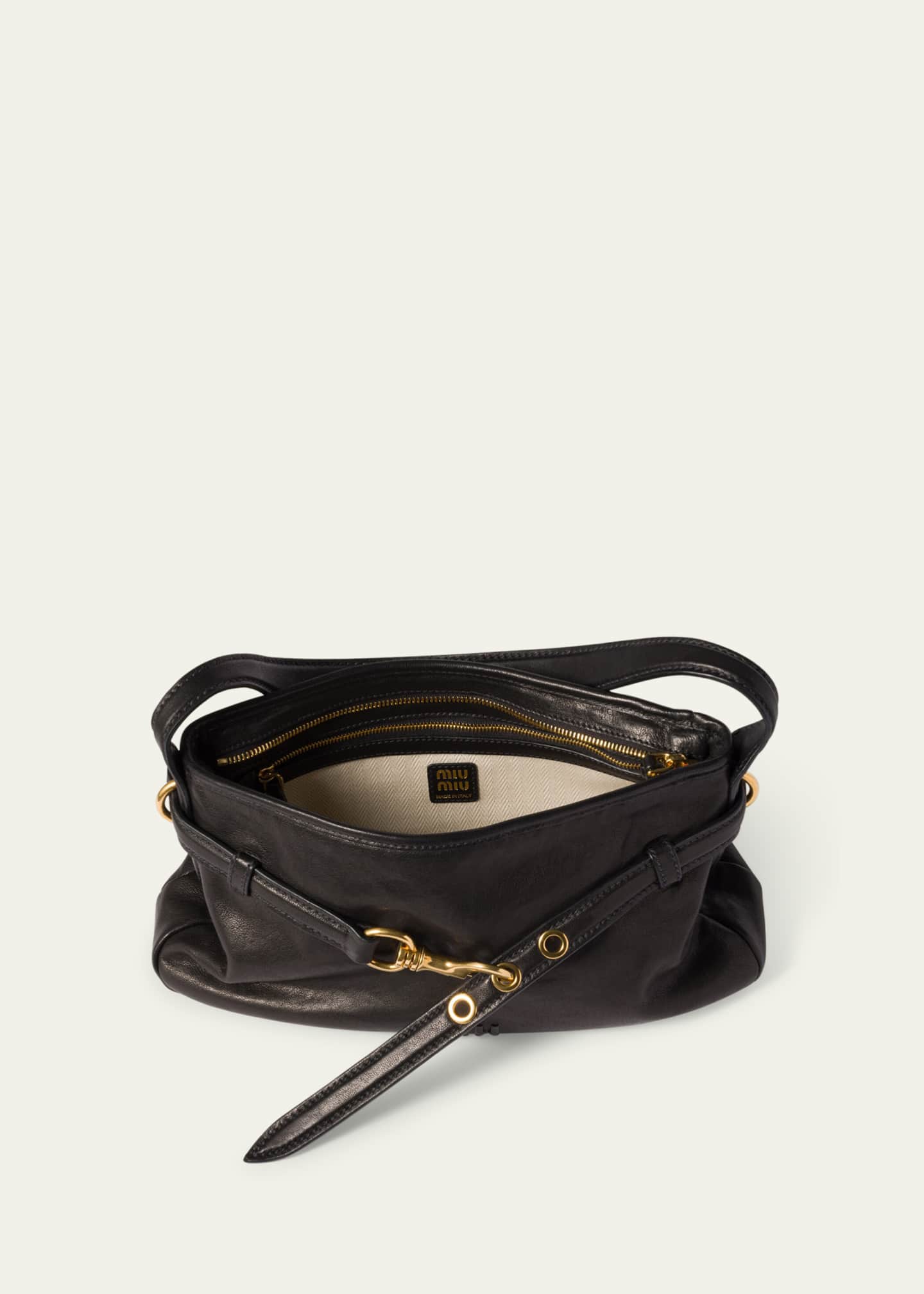 Miu Miu Lambskin Leather Shoulder Bag - Bergdorf Goodman