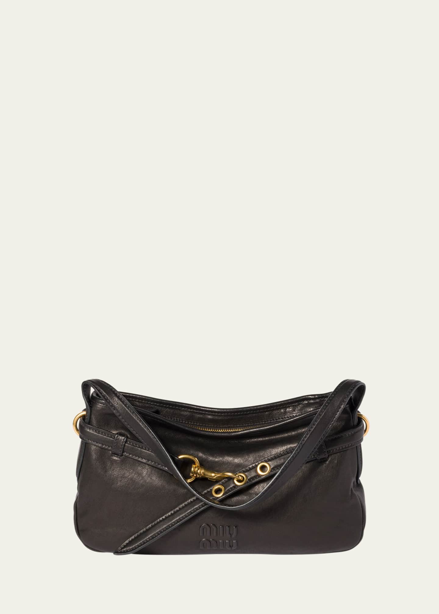 Miu Miu Lambskin Leather Shoulder Bag - Bergdorf Goodman