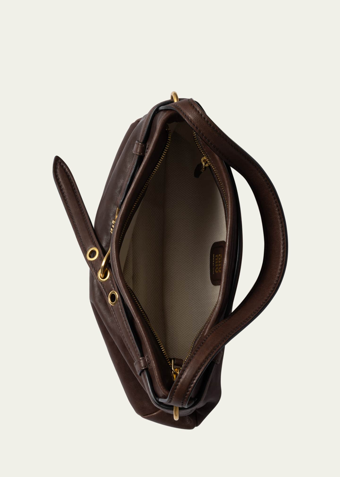 Miu Miu Lambskin Leather Shoulder Bag Image 3 of 3