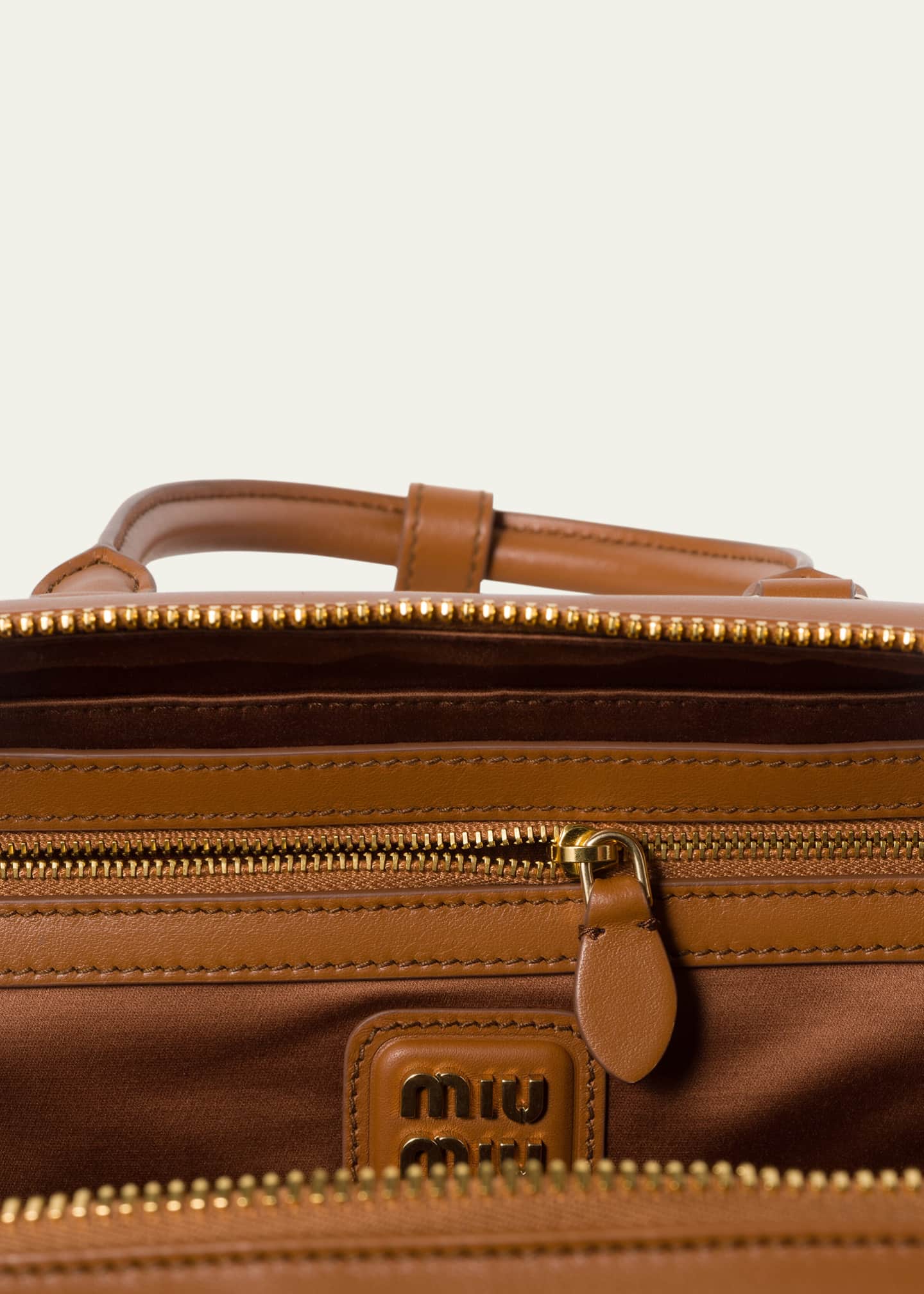 【高品質なレザー】MIUMIU Arcadie レザーバッグ Large Miu Miu Arcadie Large Leather Top-Handle Bag - Bergdorf Goodman