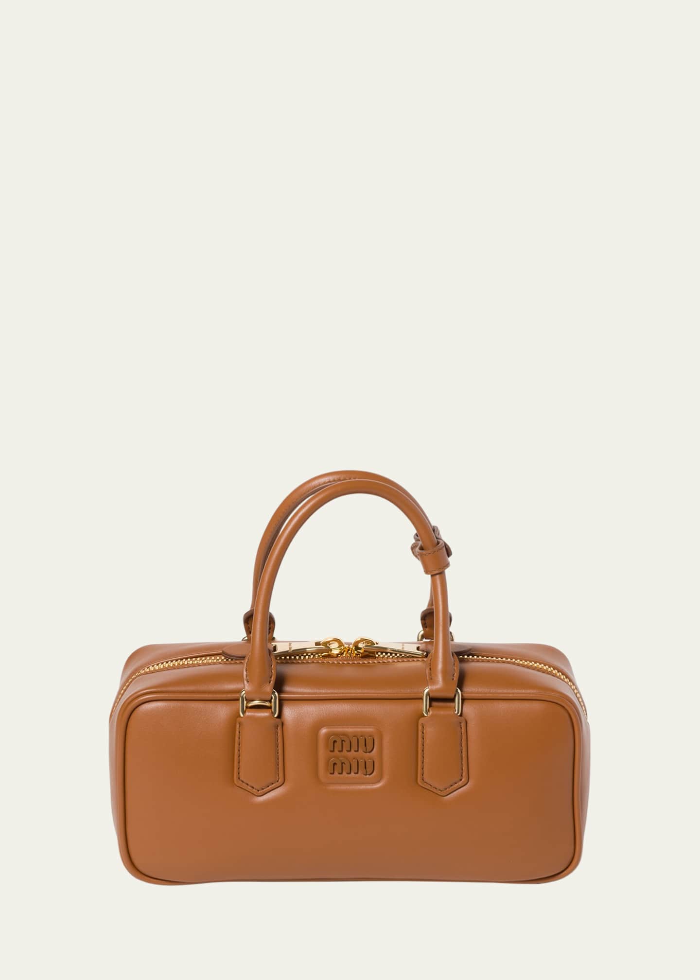 ハンドバッグ MIU MIU ARCADIE LARGE LEATHER HANDBAG Miu Miu Arcadie Large Leather Top-Handle Bag - Bergdorf Goodman