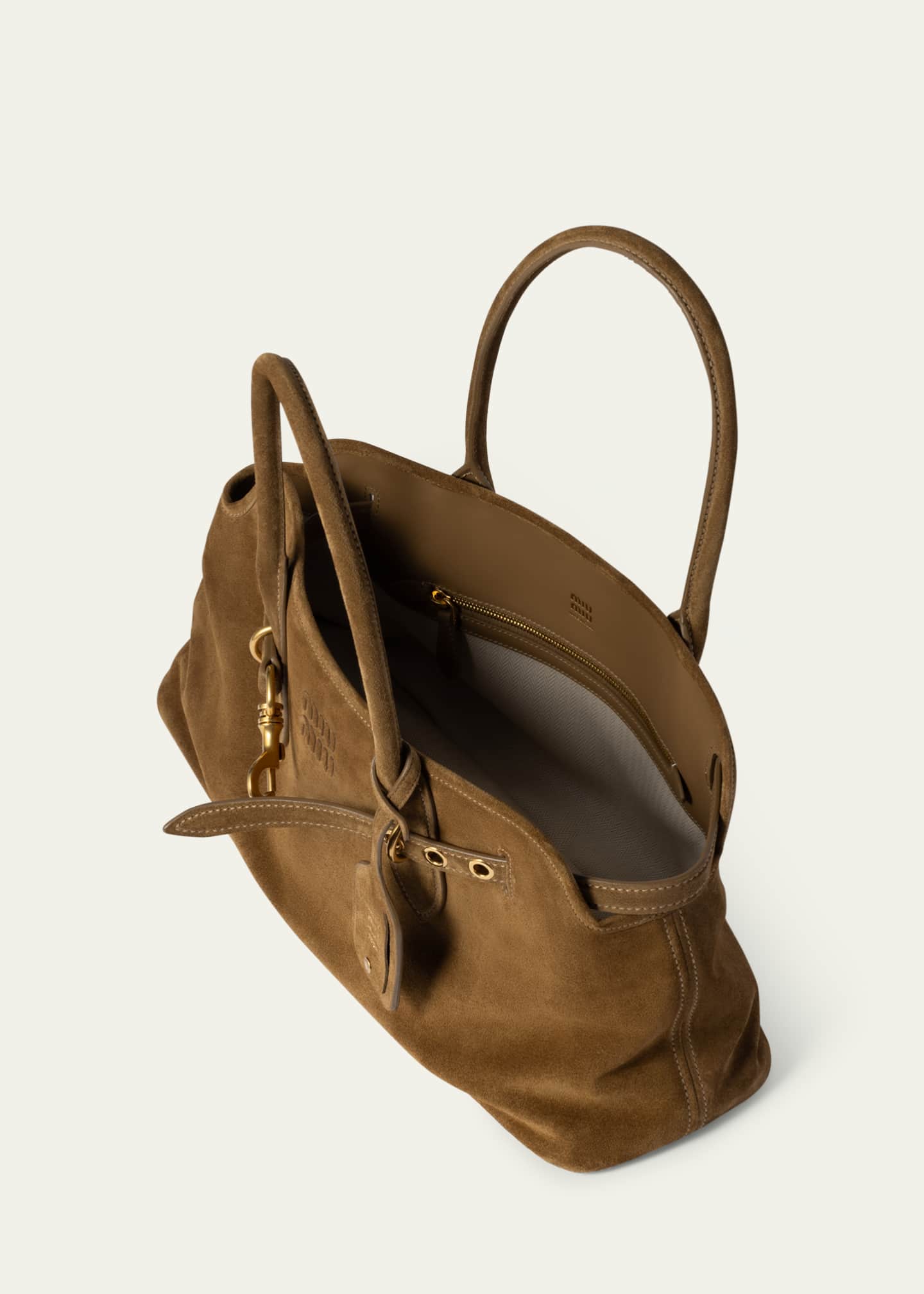 Miu Miu Aventure Suede Shoulder Bag Image 4 of 5